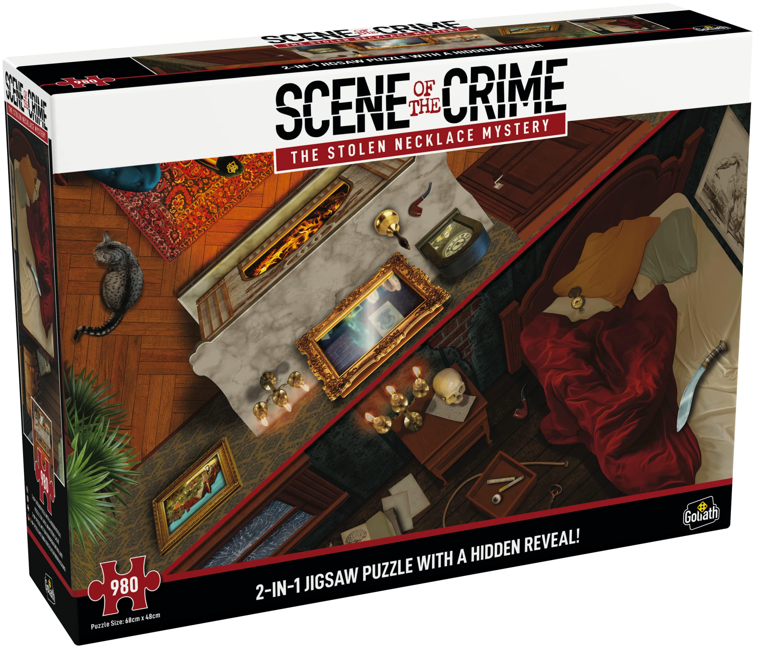 Scene of the Crime: The Stolen Necklace Mystery - 2-in-1 Jigsaw Puzzle with Hidden Clues 4