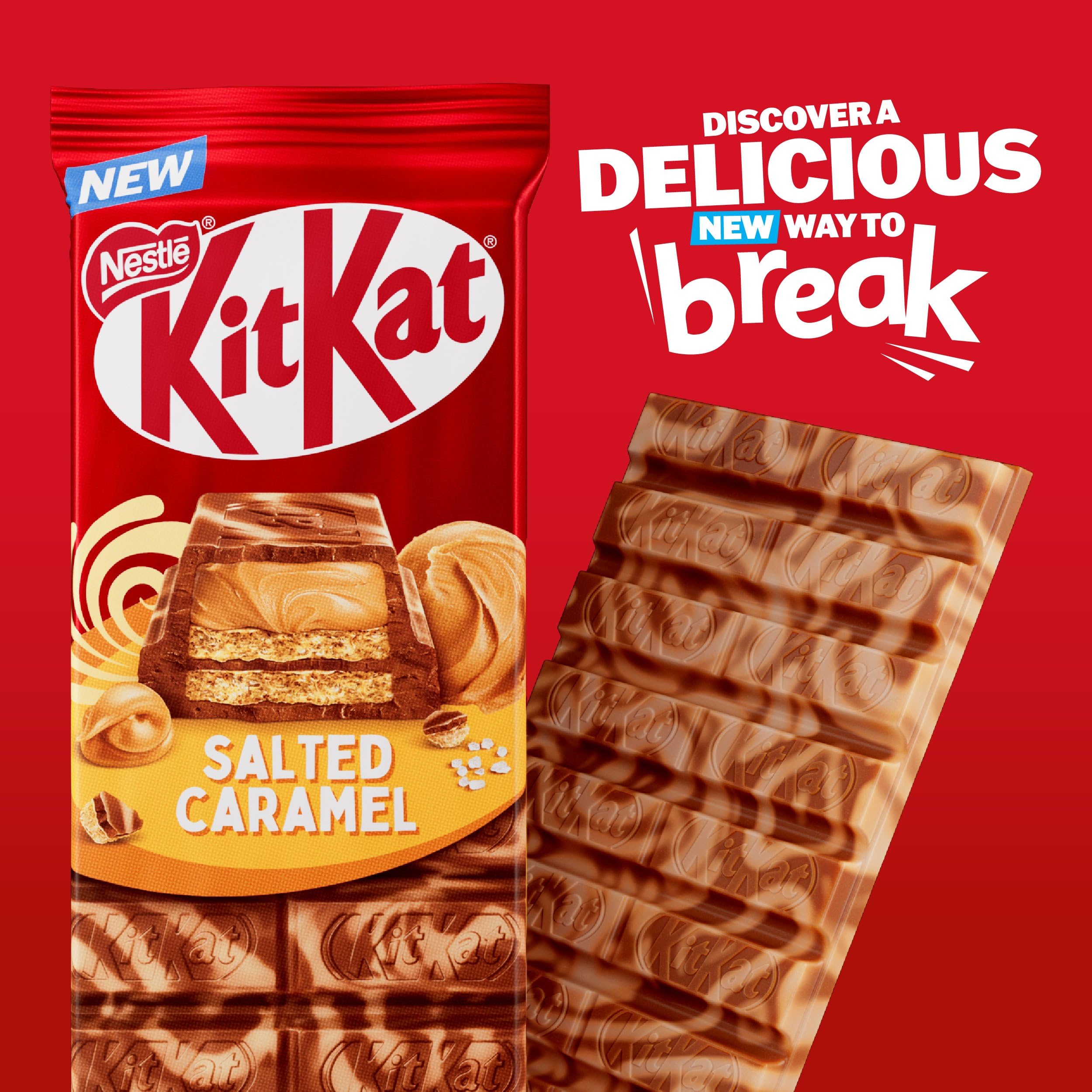 KitKat - Salted Caramel Milk Chocolate Crispy Wafer Sharing Bar, 99g 4