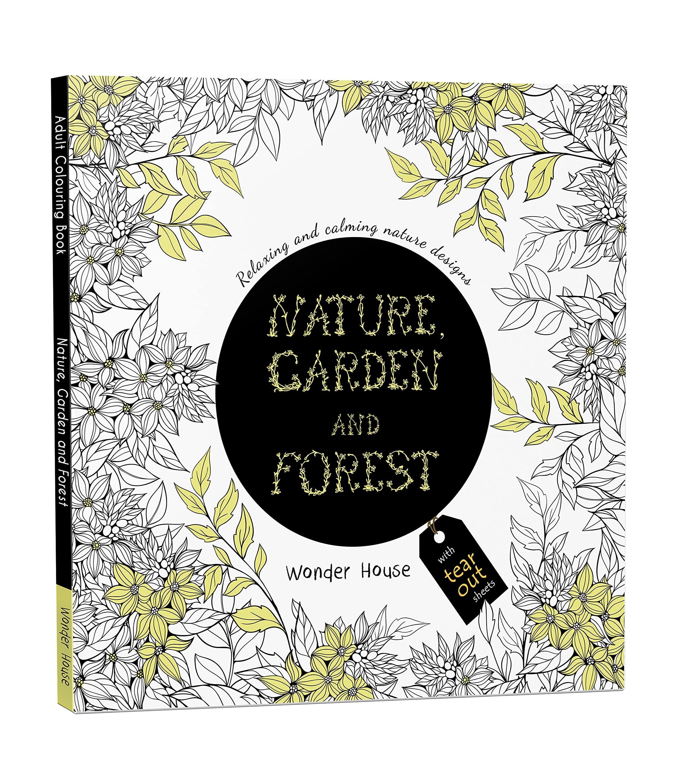 Wonder House Nature, Garden and Forest Coloring Book - Paperback | 64 Pages | English