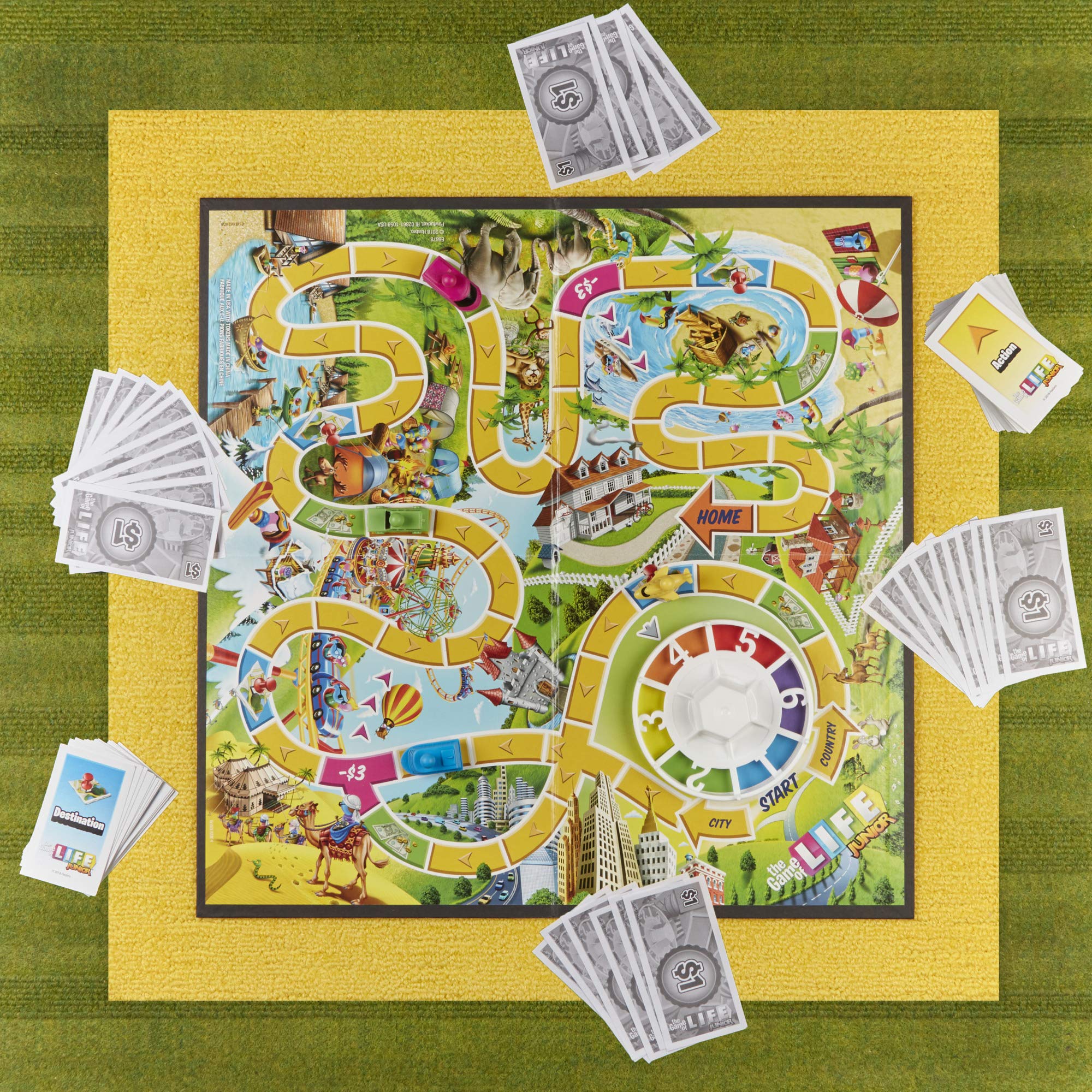 Hasbro Gaming The Game of Life Junior Board Game for Kids, Ages 5 and Up, 2-4 Players 9