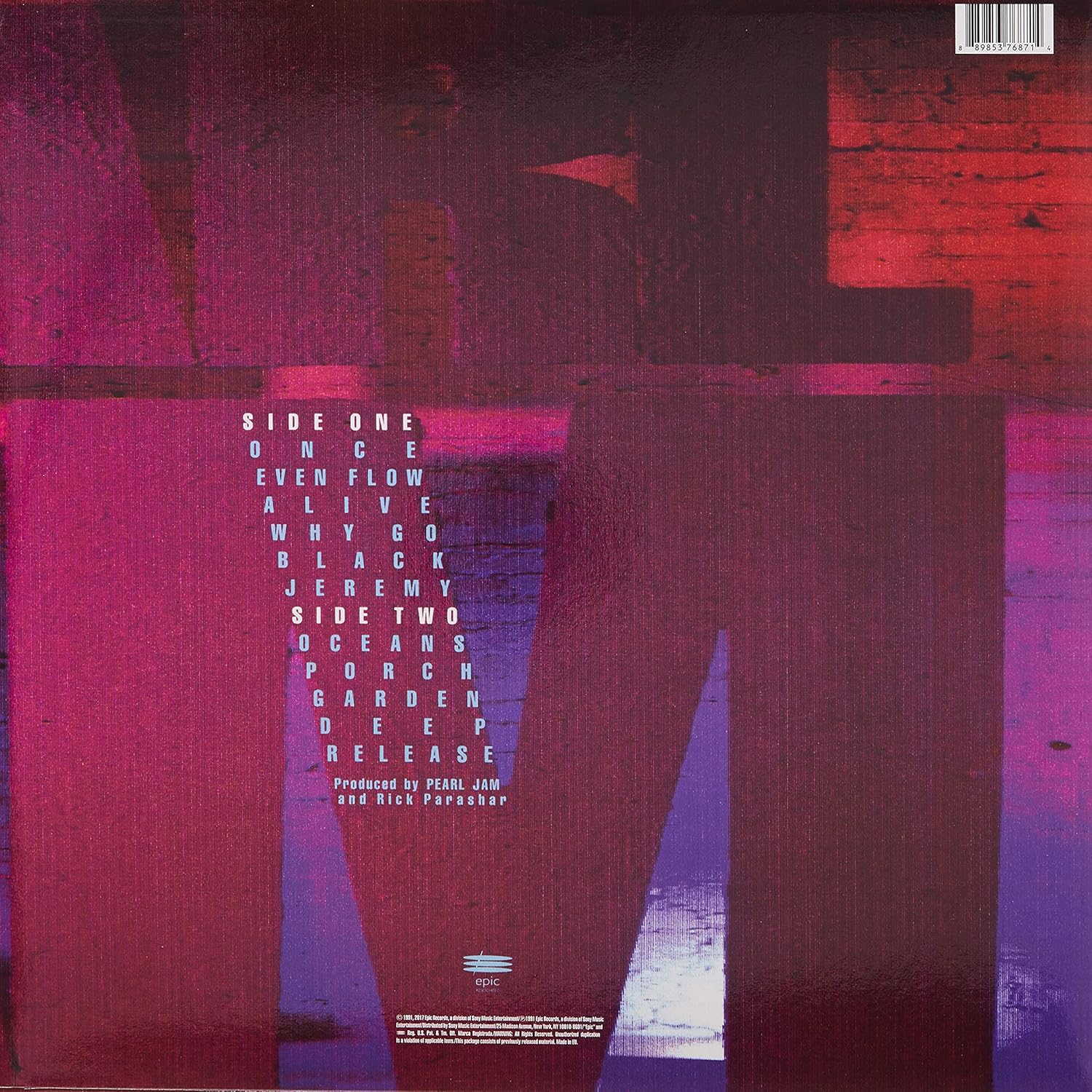 Pearl Jam - Ten VINYL 5