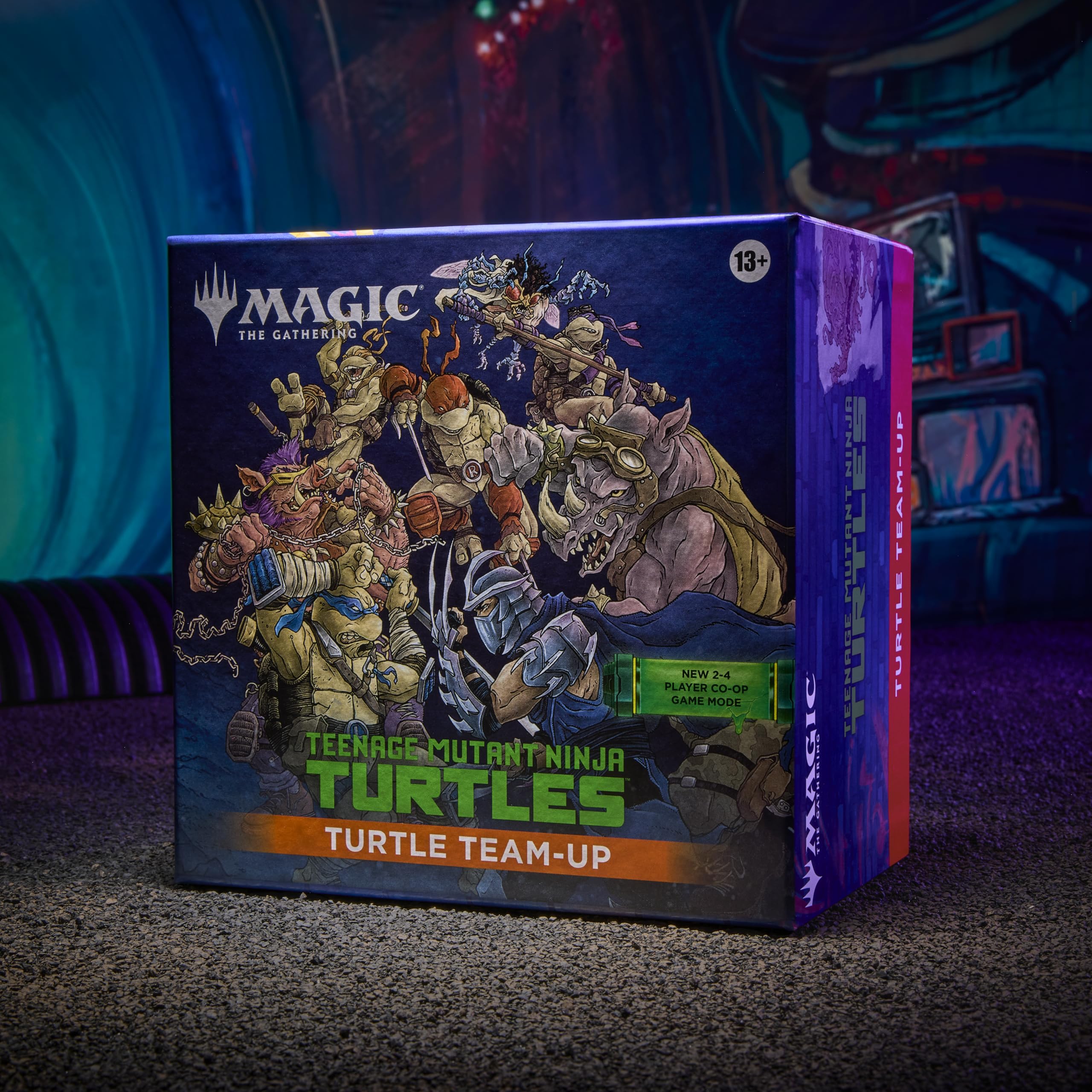 Magic: The Gathering Turtle Team-Up Co-op Strategy Set | 4 Hero Decks | Adult Unisex