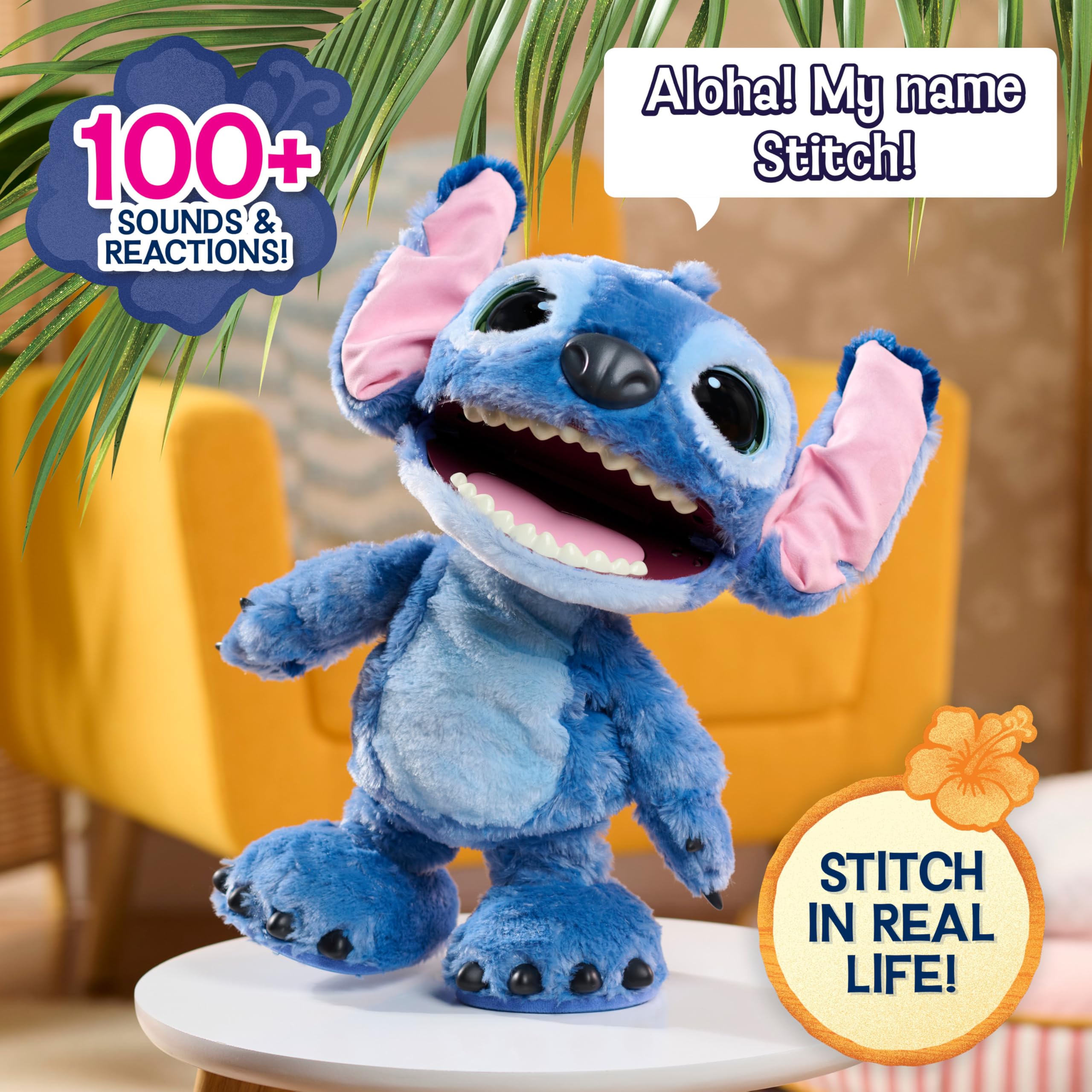 Disney Stitch Ultimate Interactive 17" Plush Toy - 100+ Sounds & Movements 3