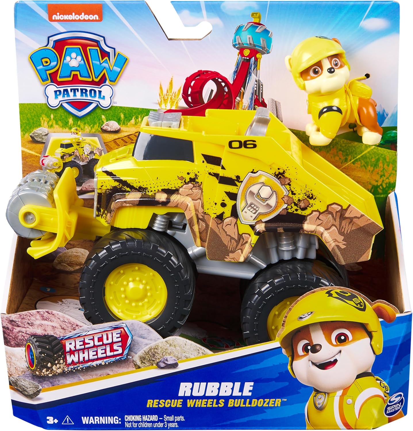 Paw Patrol: Rescue Wheels Rubble’s Bulldozer - Transforming Toy Truck with Action Figure 5
