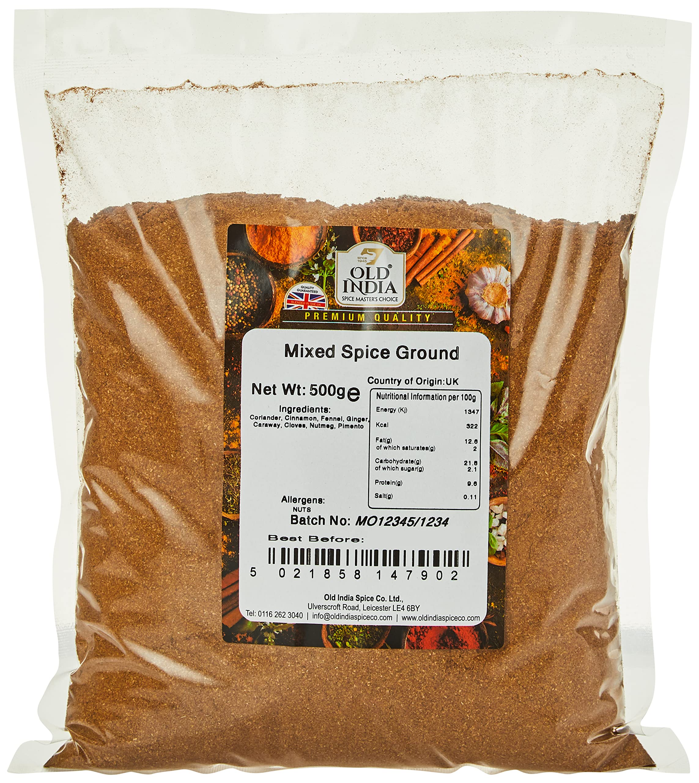 Old India Mixed Spice Ground 500g