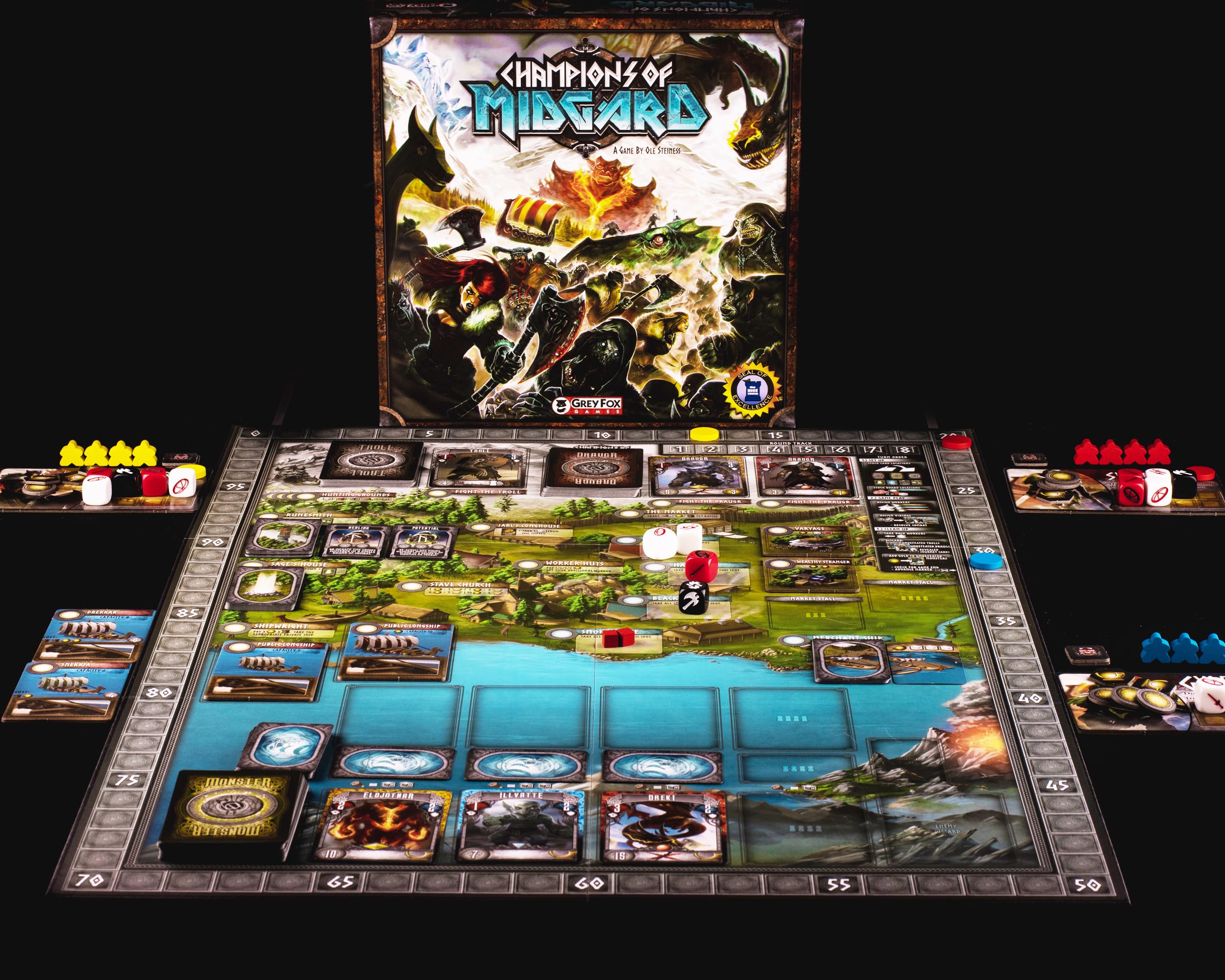 Grey Fox Games Champions of Midgard Brettspiel 7