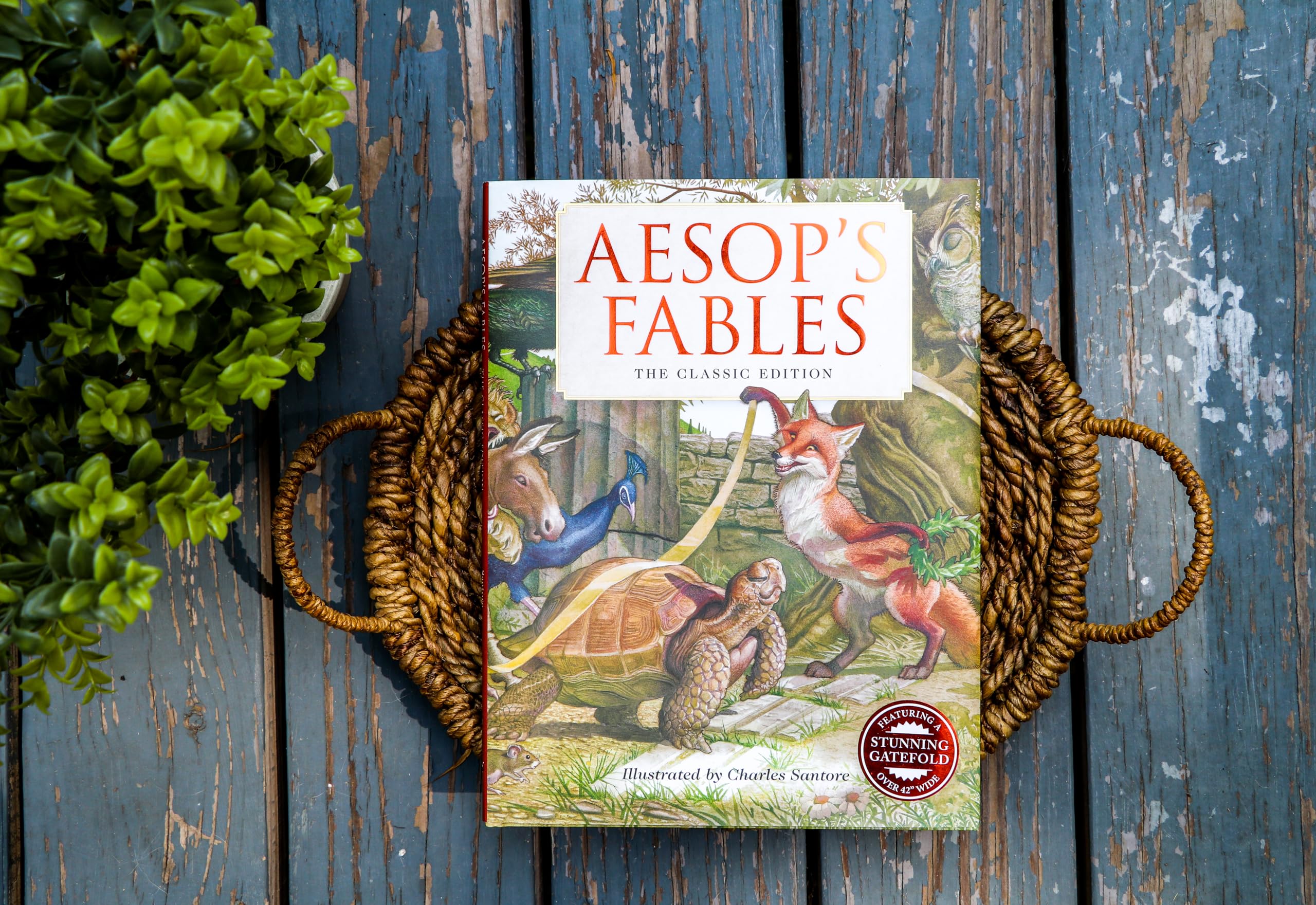 Applesauce Press Aesop's Fables - Illustrated Hardcover Picture Book for Ages 4+ | 64 Pages