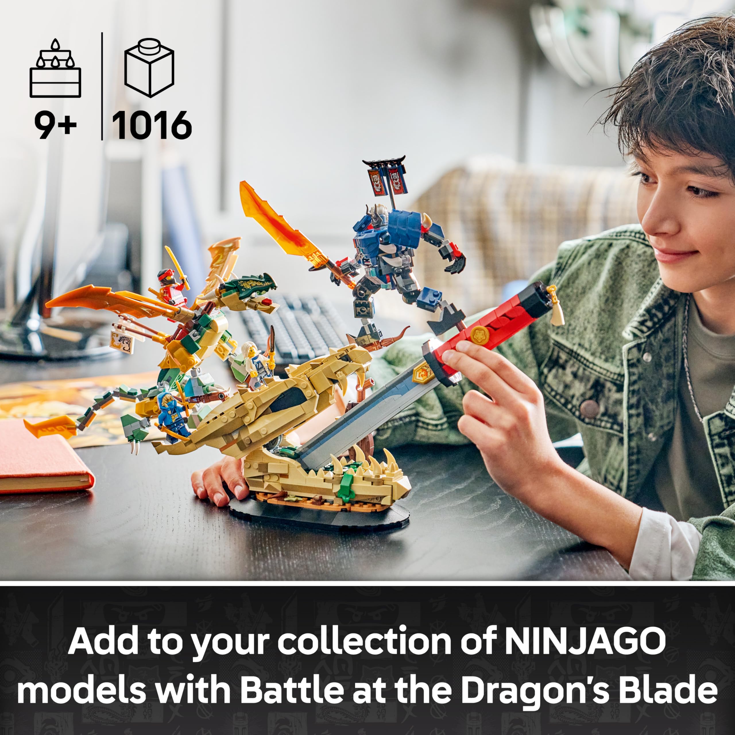 LEGO NINJAGO Battle at the Dragon's Blade Building Set | Ages 9+ | Model 71871 2