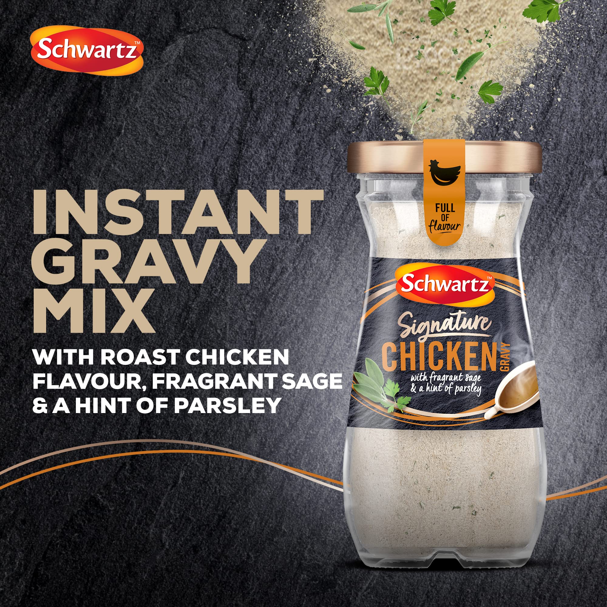 Schwartz - Signature Chicken Gravy 155g | Pack of 2 | Instant Roast Chicken Flavour with Sage & Parsley 4