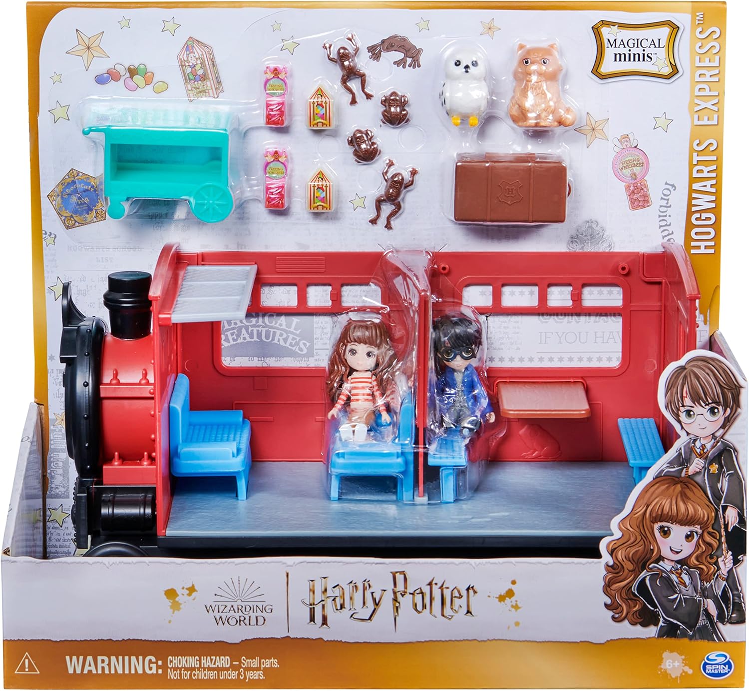Wizarding World Harry Potter Magical Minis Hogwarts Express Train Toy Playset - 15-Piece Set with Harry, Hermione, and Accessories 7
