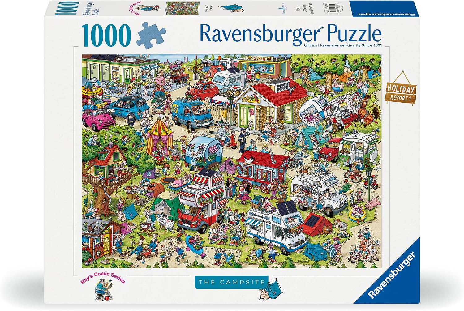 Ravensburger 12000721 - Rays Comic Series - The Campsite - 1000 pieces jigsaw pu 5