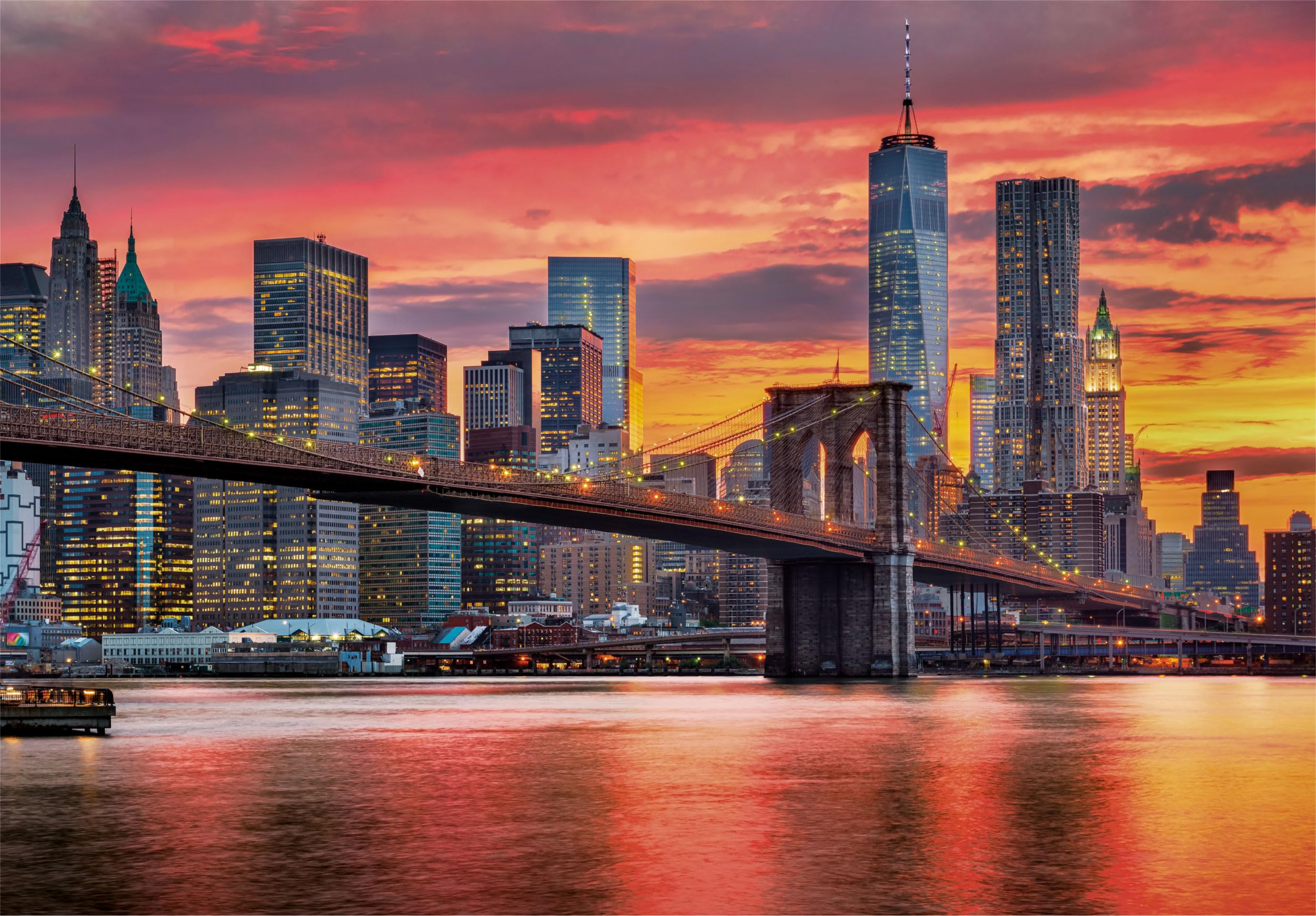 Clementoni Jigsaw Puzzle - East River At Dusk | 1500 Pieces | 59.2 x 84.3 cm