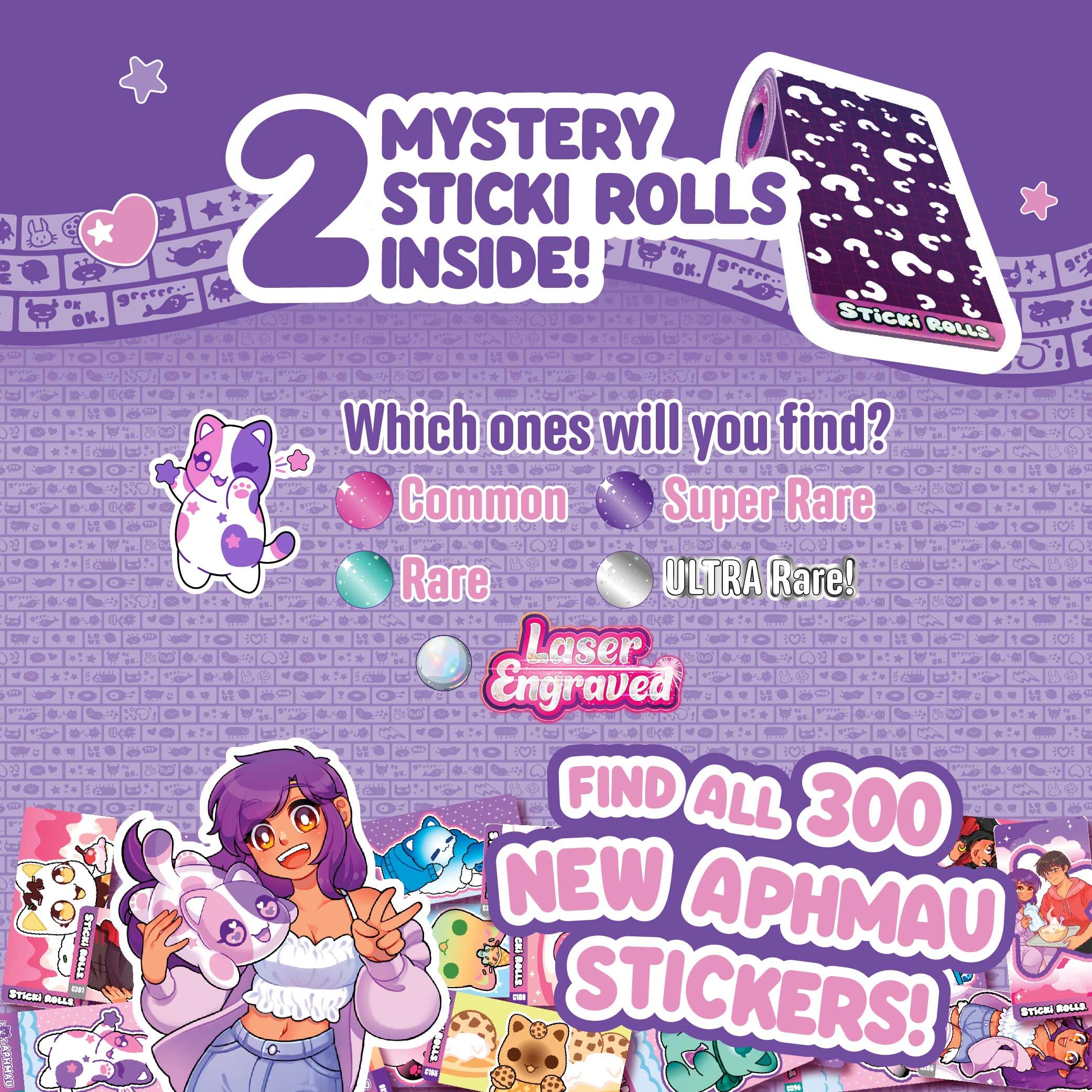 Sticki Rolls x Aphmau Capsules - Surprise Blind Pack with 50 Holographic Stickers & Bracelet 5