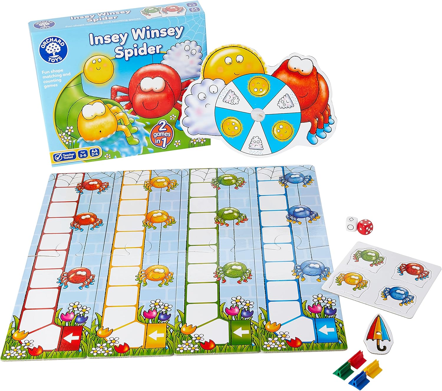 Orchard Toys Insey Winsey Spider Board Game