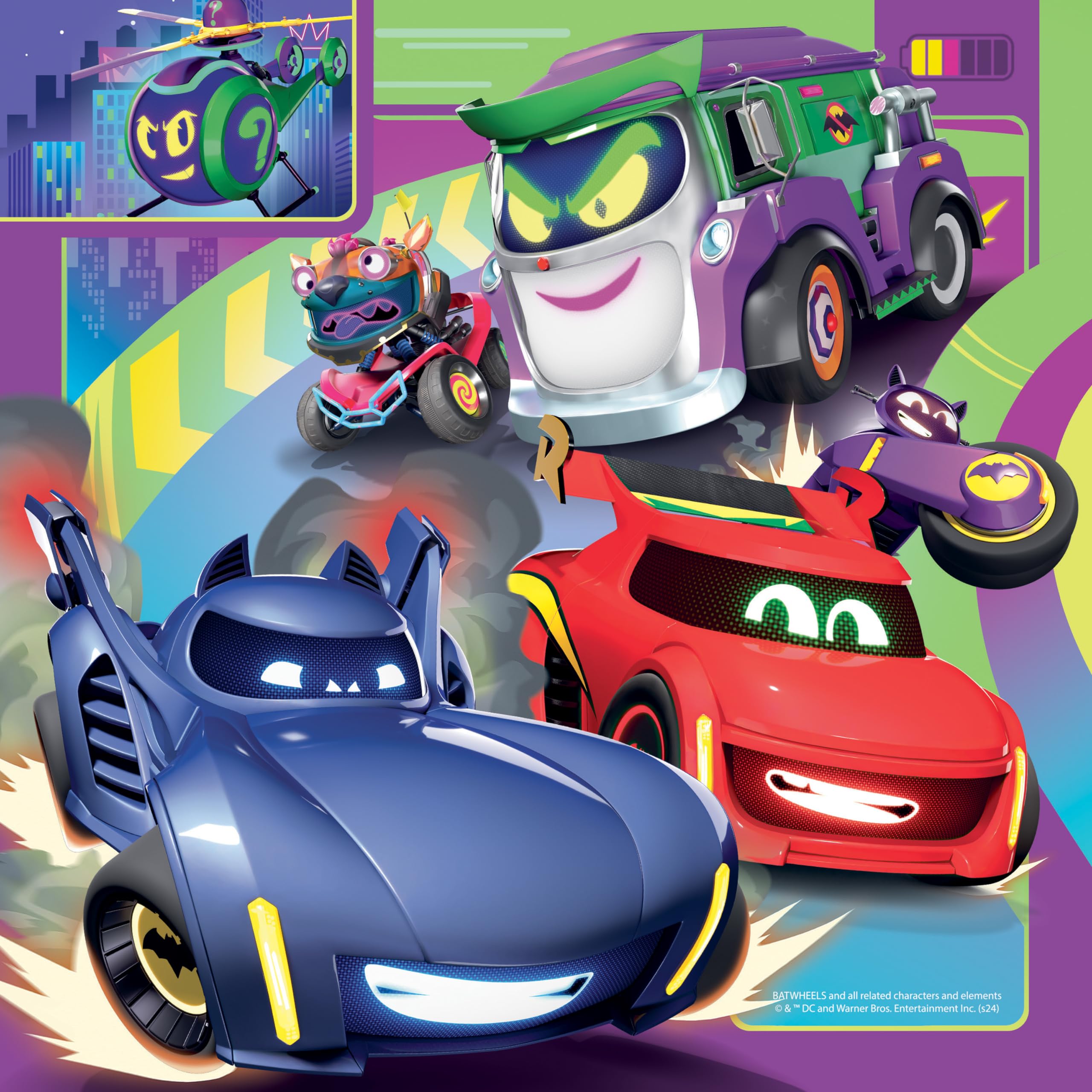 Ravensburger Batman Batwheels Jigsaw Puzzle - 3 x 49 Pieces | Ages 3+ | 17.8 x 17.8cm 2