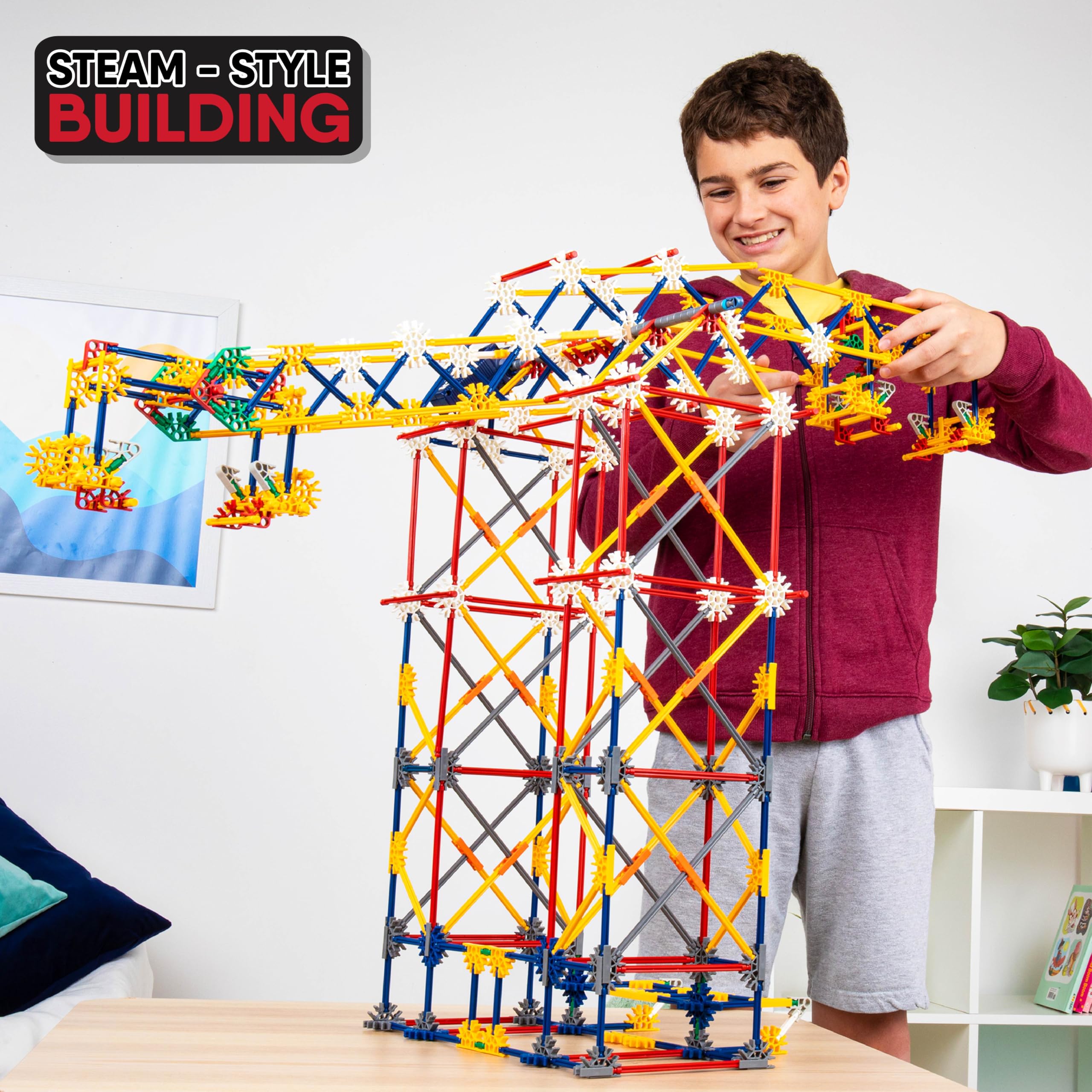 K'NEX 3-in-1-Bausatz „Klassischer Vergnügungspark“ – 744-teiliges Spielset für Kinder ab 9 Jahren 11