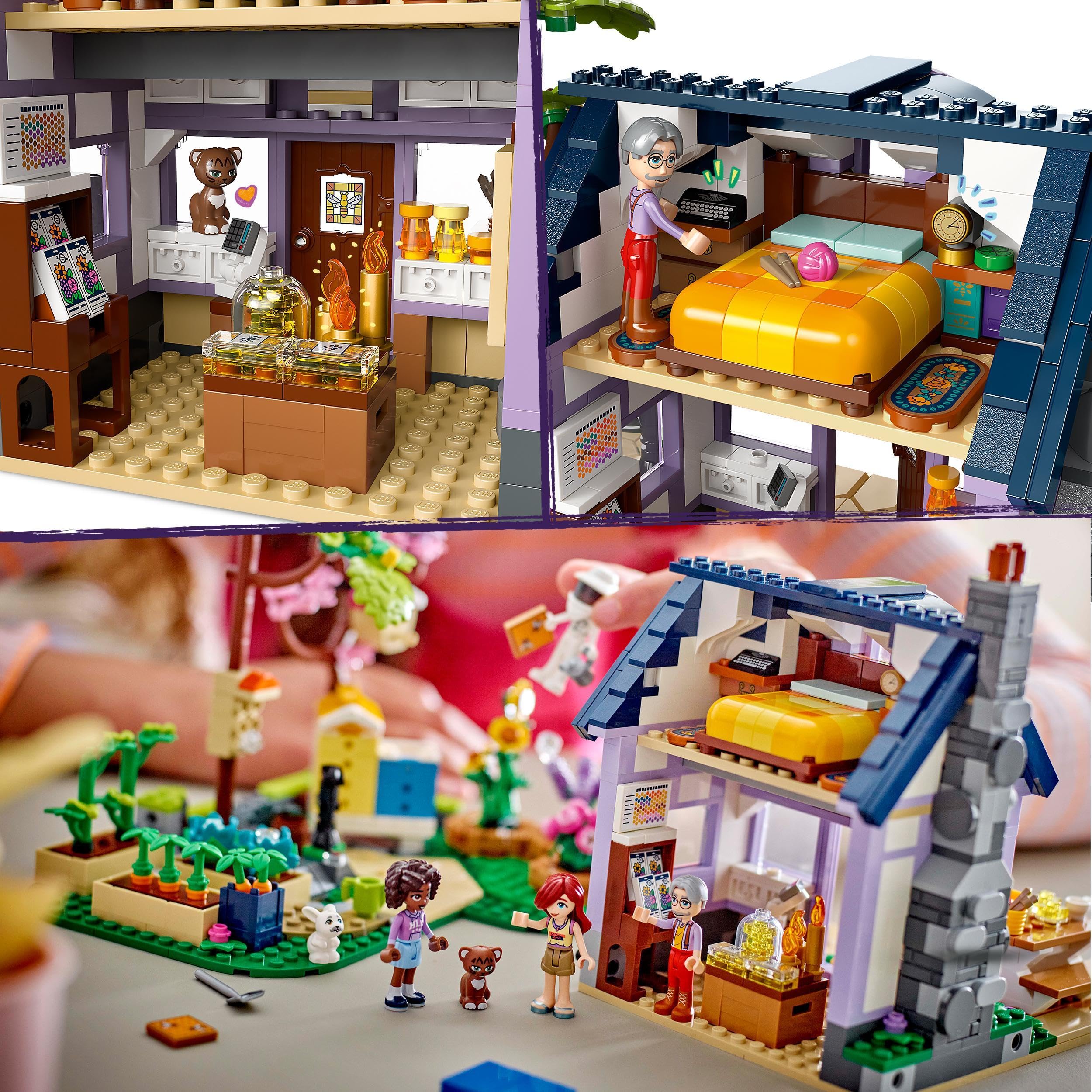 LEGO Friends Beekeepers’ House and Flower Garden Playset - 1161-Piece Building Set with 4 Mini Dolls, Cat and Rabbit Figures for Ages 12+ 8