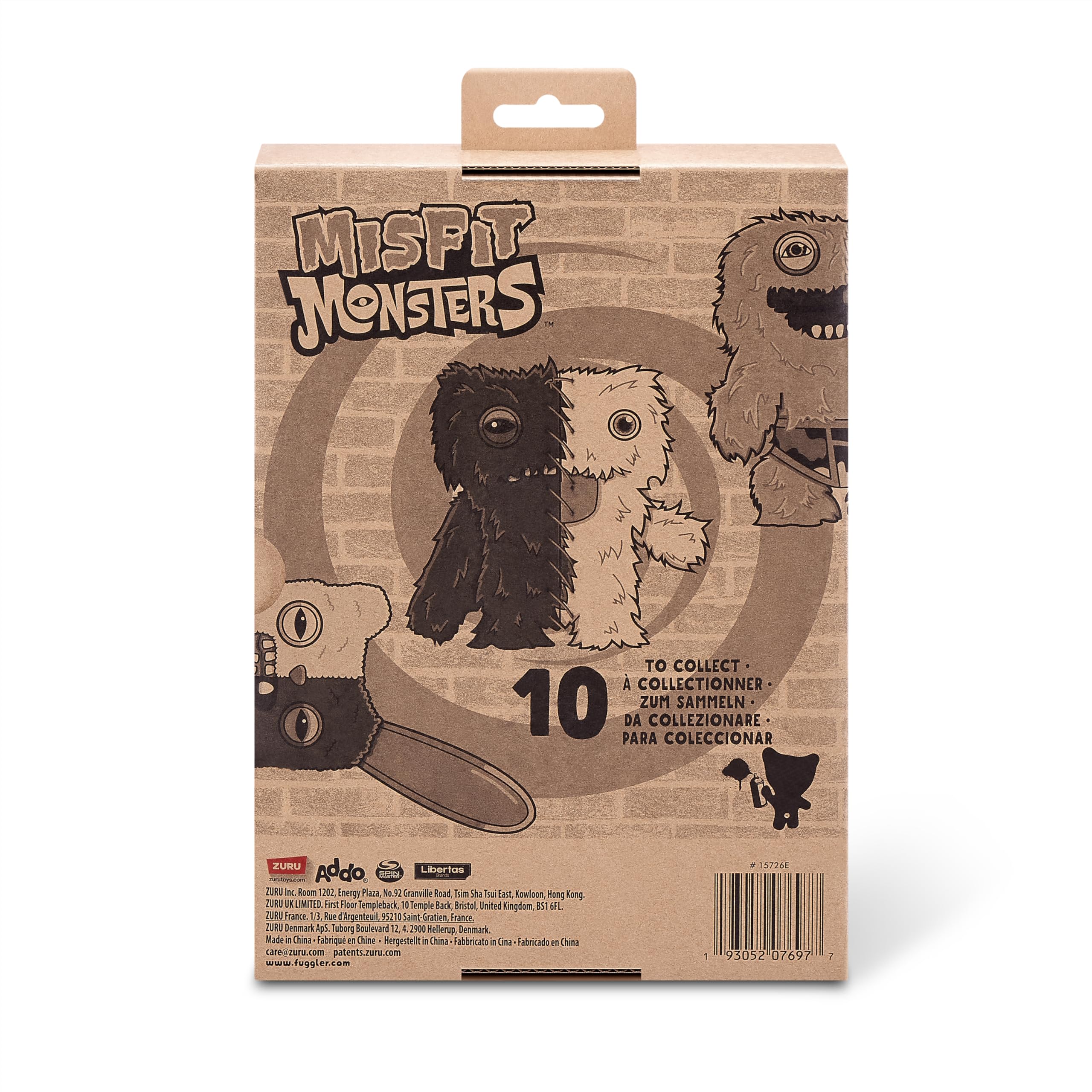 Fuggler Misfit Monsters 9-inch Series 1 - Reekalien Purple & Black Plush Toy by ZURU 7