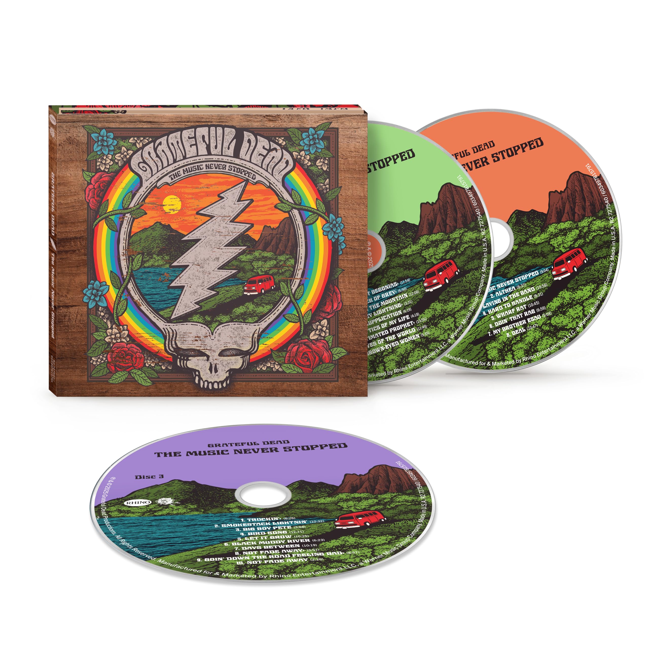 Grateful Dead - The Music Never Stopped (3CD Box Set)