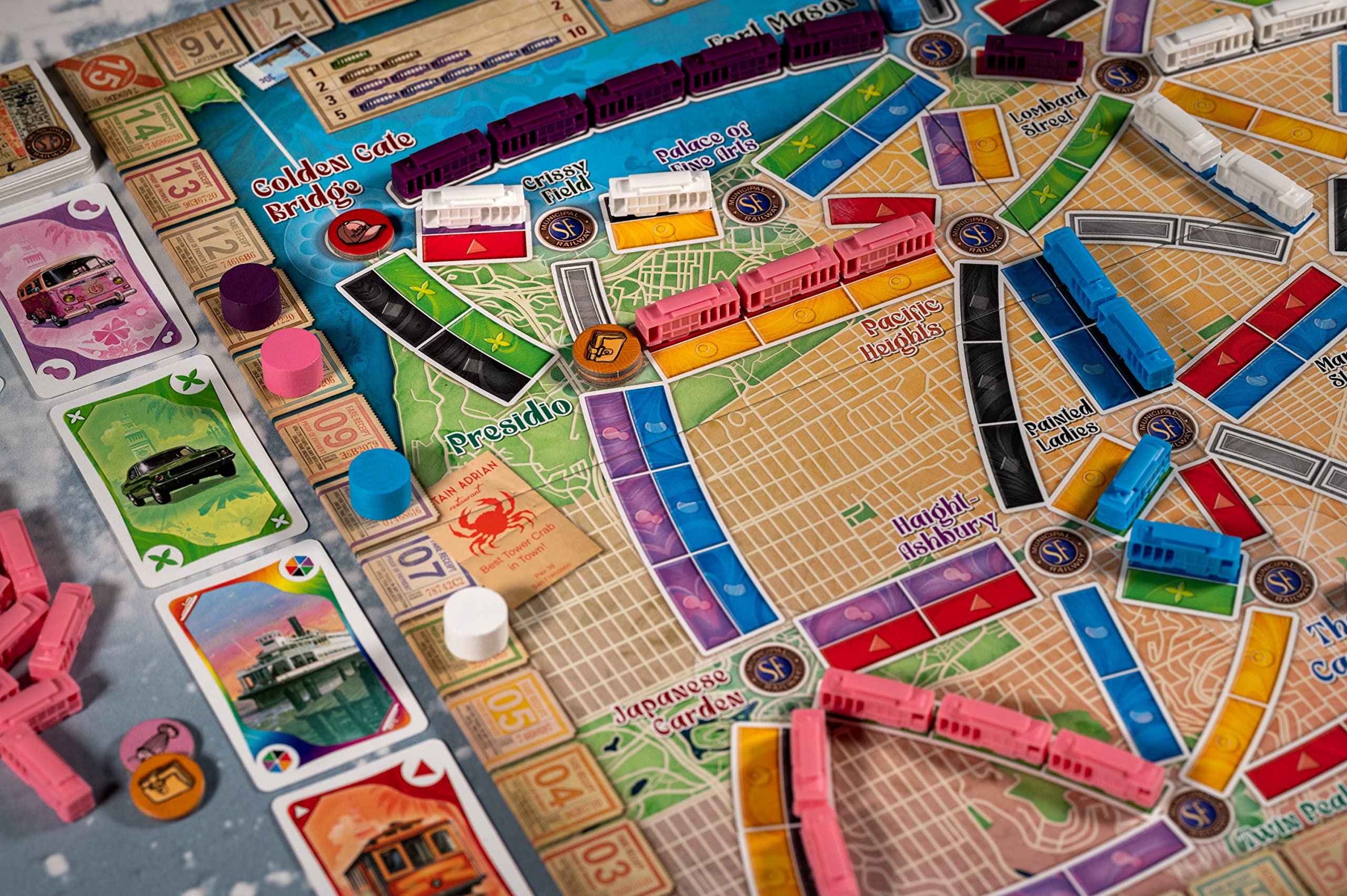 Days of Wonder Ticket to Ride: San Francisco Board Game - 2-4 Players | 10-15 Min Playtime | Ages 9+