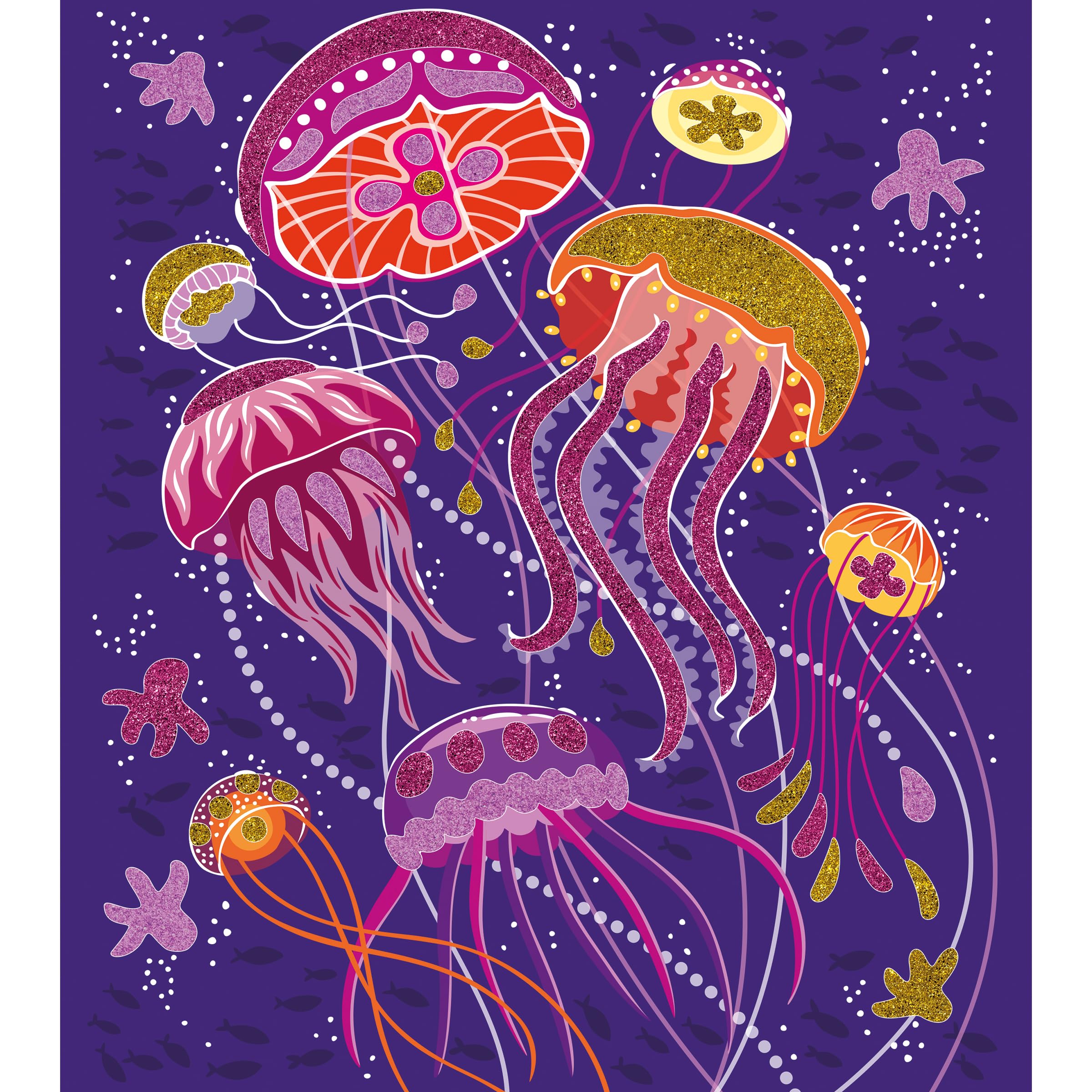 Janod Sparkling Glitter and Sand Animals - Children's Craft Activity Kit 5