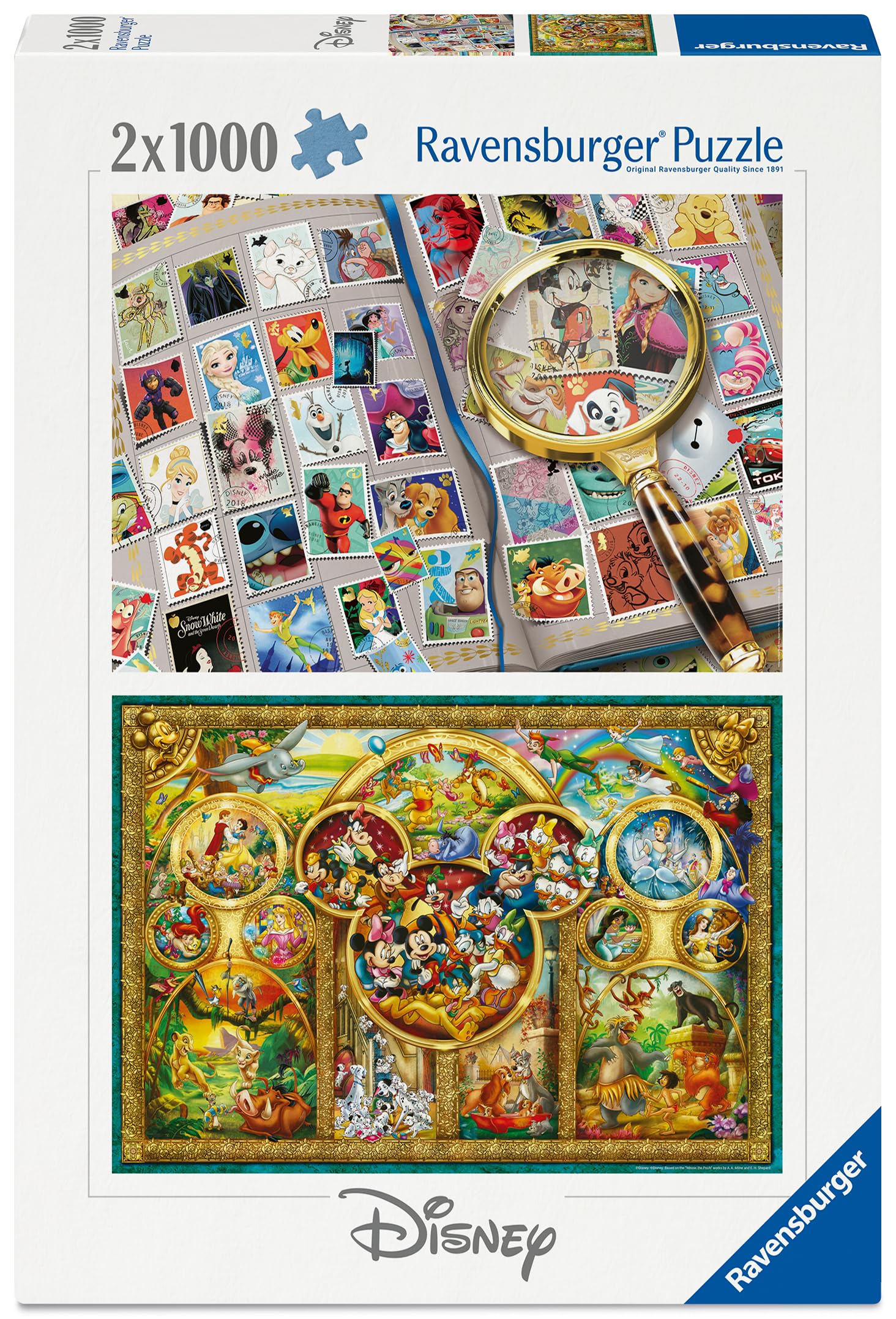 Ravensburger Magical World of Disney Jigsaw Puzzle Set - 2 x 1000 Pieces | Multicolor 1