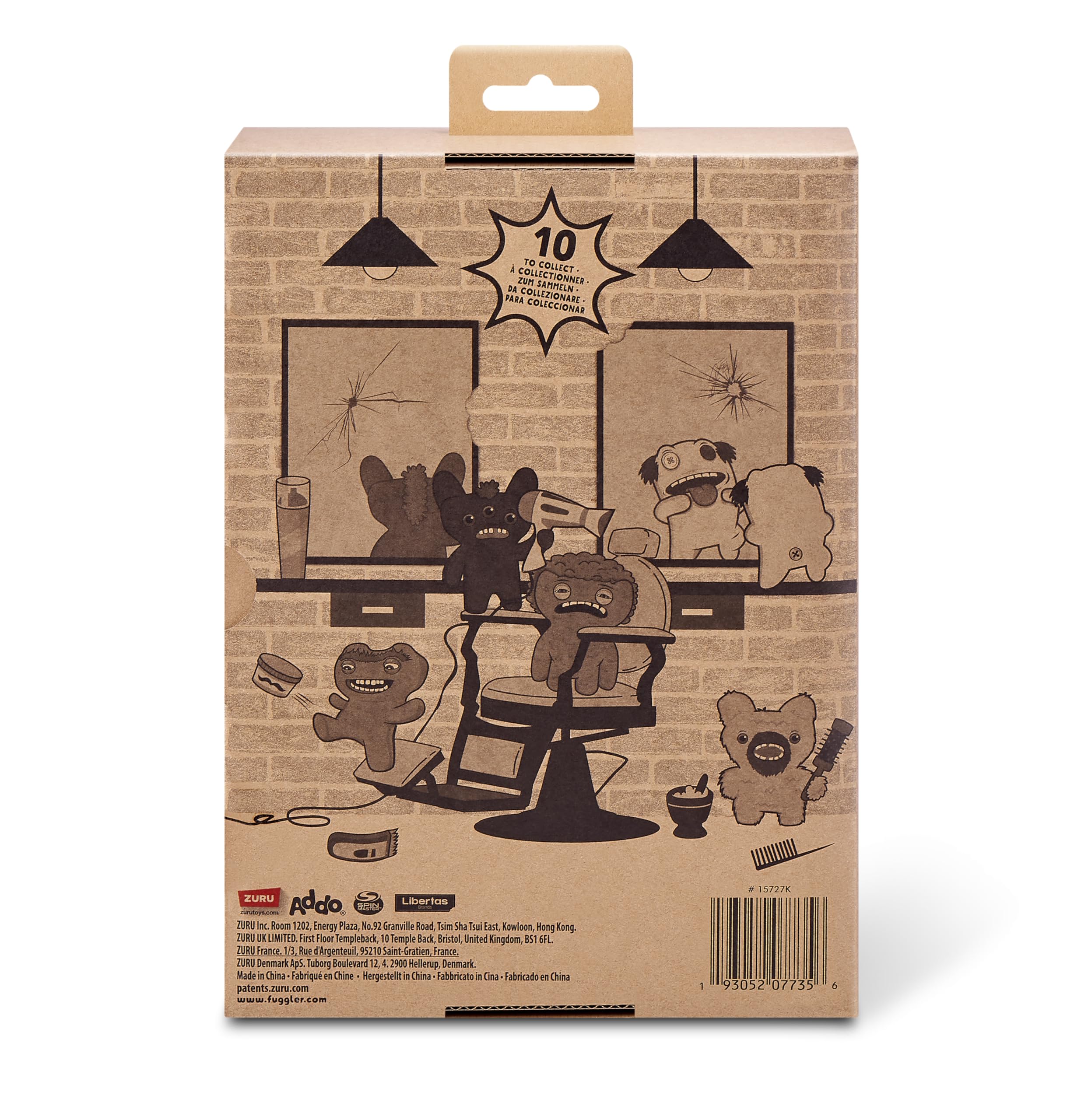 Fuggler Hairy Fuggs 2-Pack - 9-inch Funny Ugly Monster Plush Toys for Kids 4+ 7