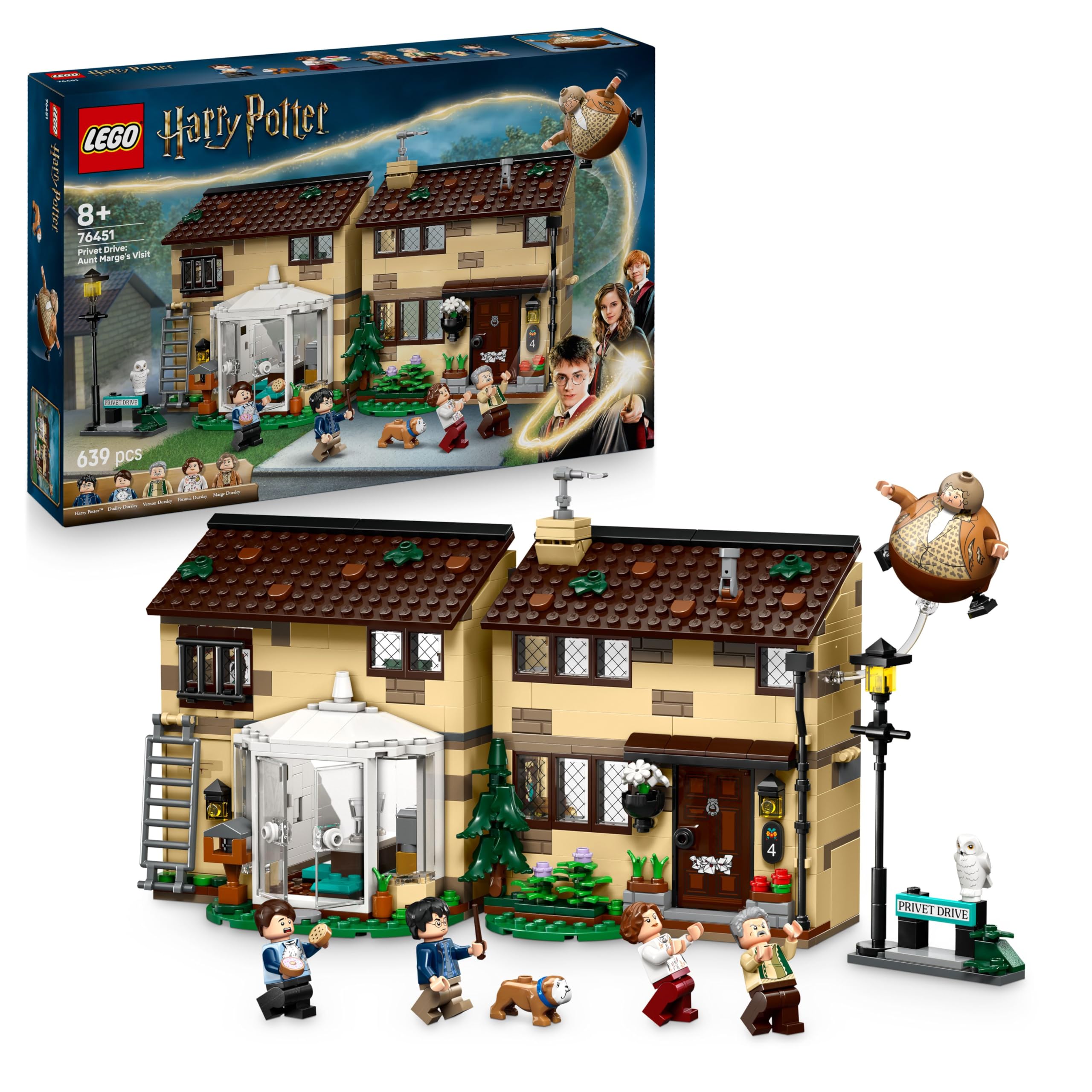 LEGO Harry Potter Privet Drive: Aunt Marge's Visit Building Set | Model 76451 | Ages 8+