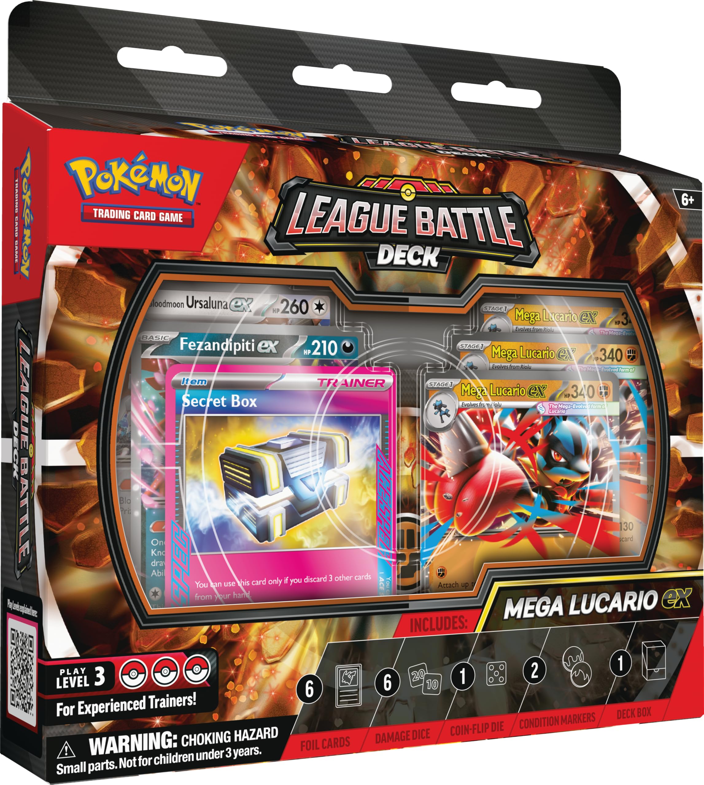 Pokémon TCG: Mega Lucario ex League Battle Deck | Ready-to-Play 60-Card Deck | Multicolor