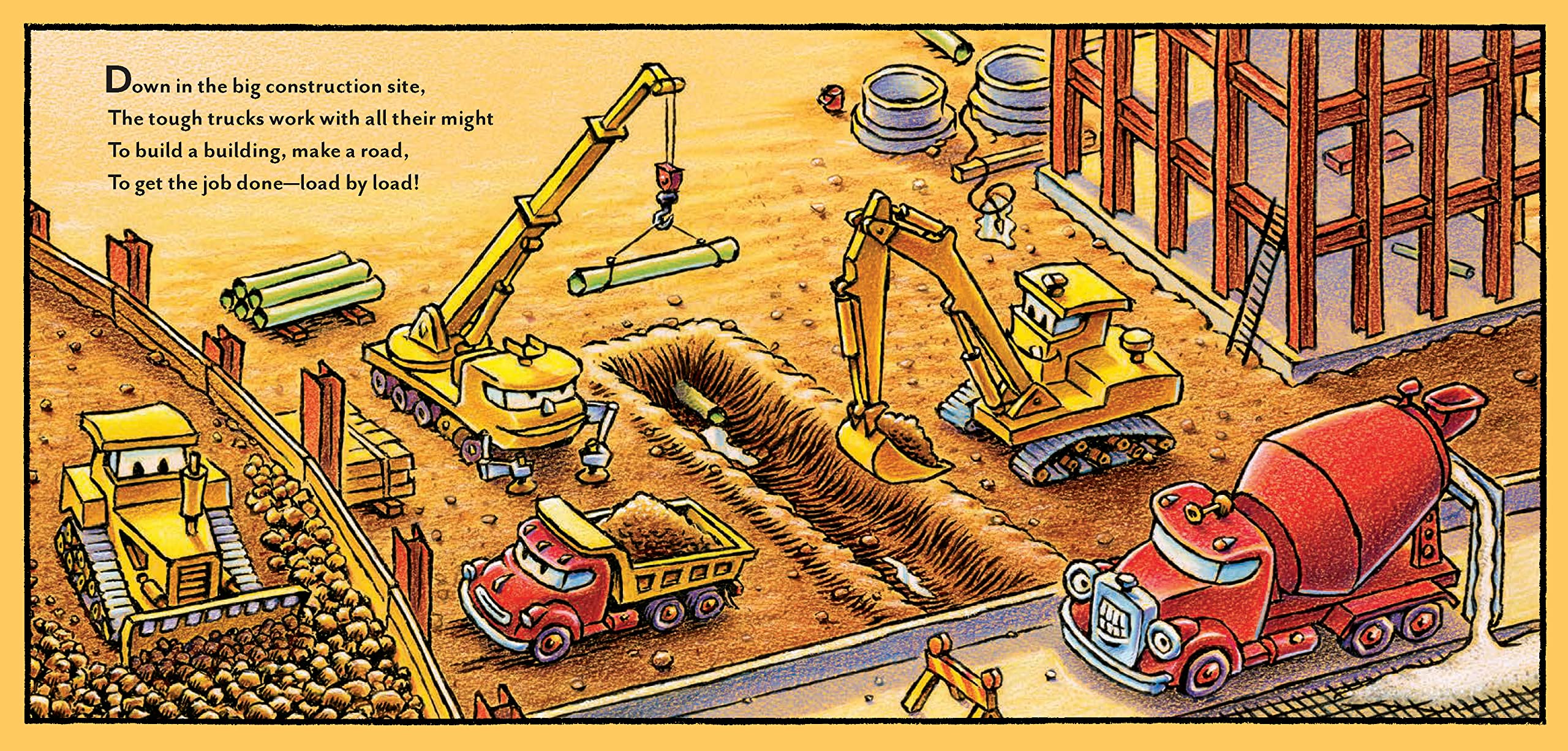 Chronicle Books Goodnight, Goodnight Construction Site - Board Book for Toddlers | Picture Book 6