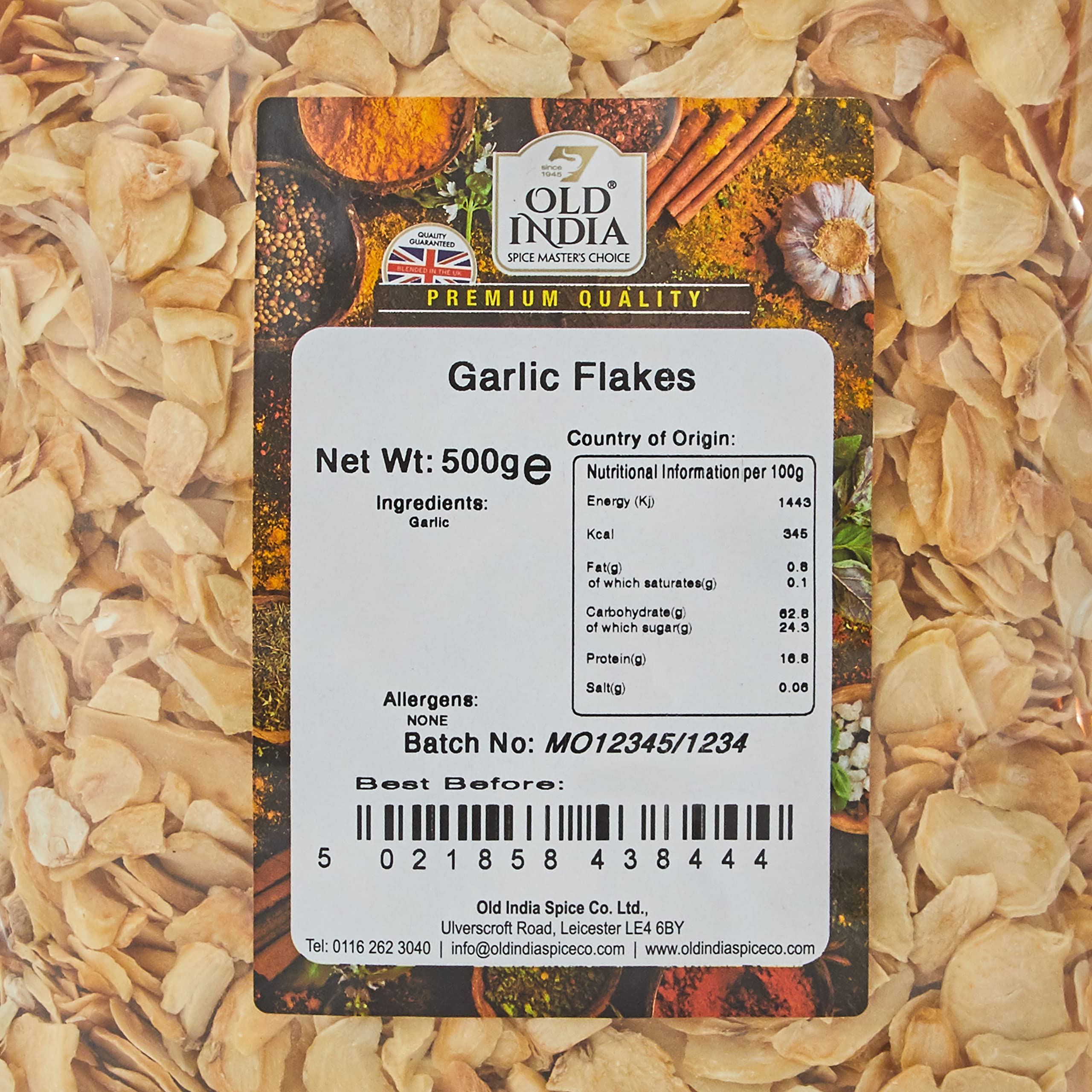 Old India Garlic Flakes 500g 3