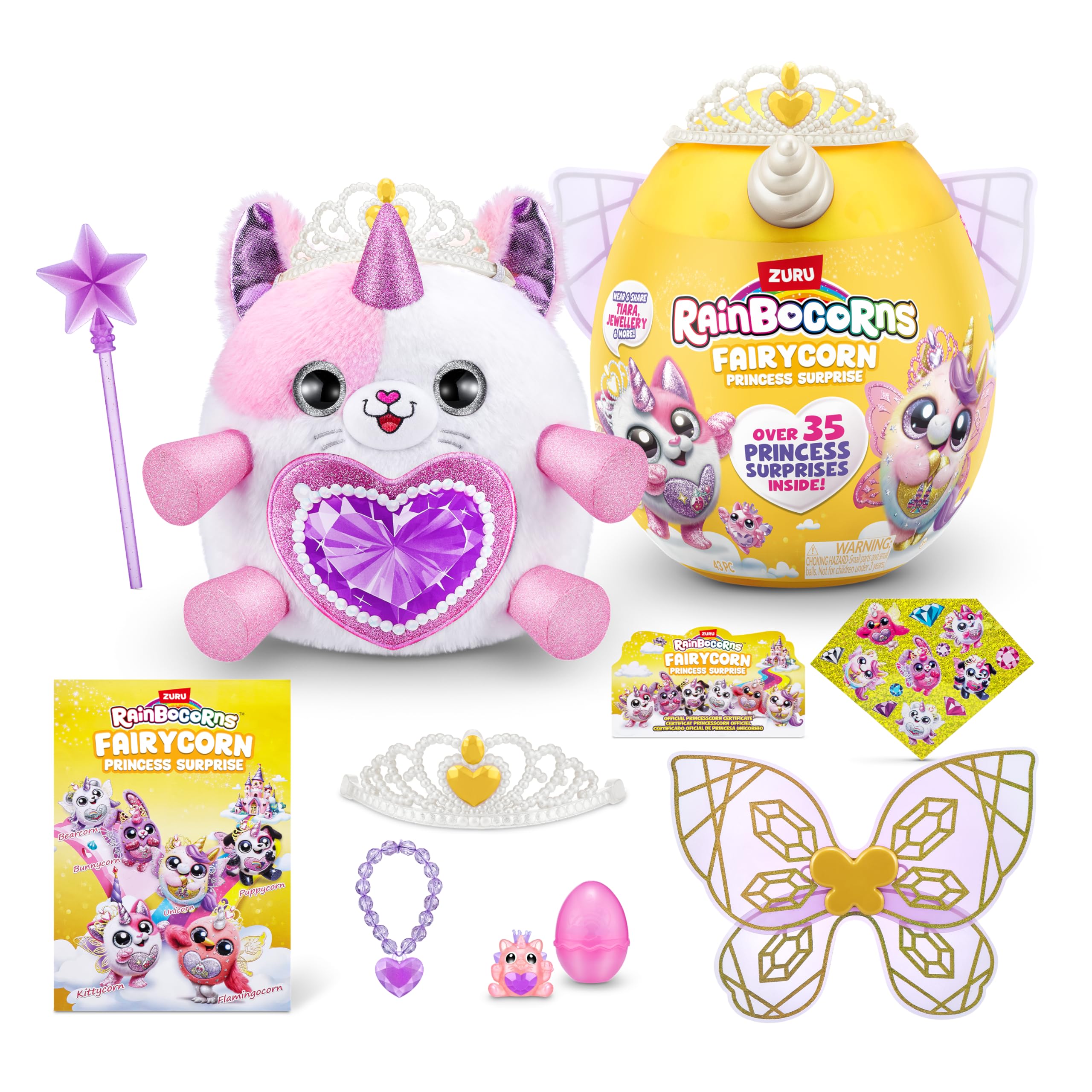 Rainbocorns Fairycorn Princess Series 6 Tee-Are the Kitty - Collectible Plush with Magical Surprises & Wearable Wings