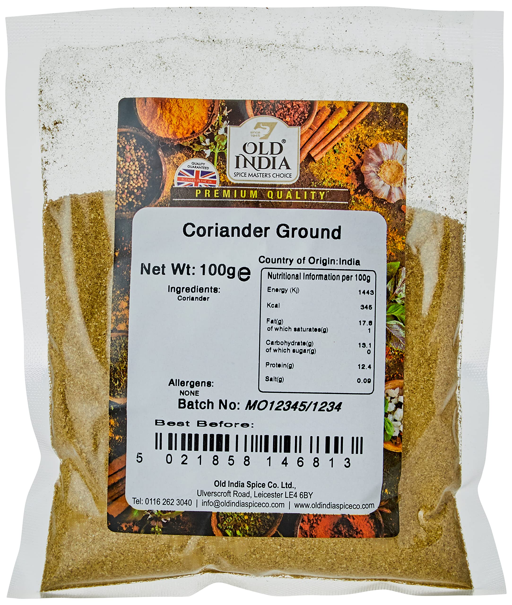 Old India Coriander Ground 100g