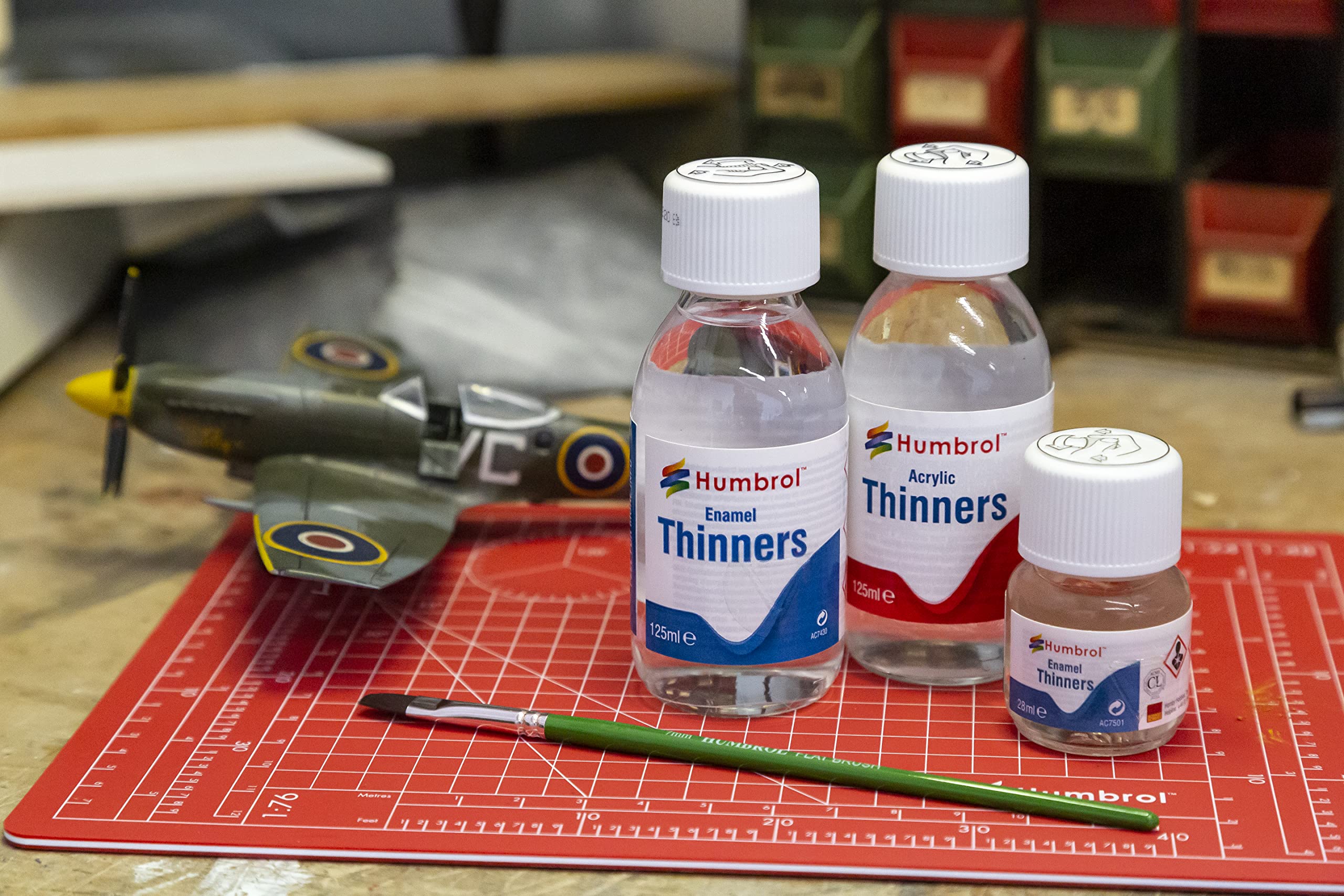Humbrol - 125 ml Acrylic Thinners for Paint Thinning & Brush Cleaning