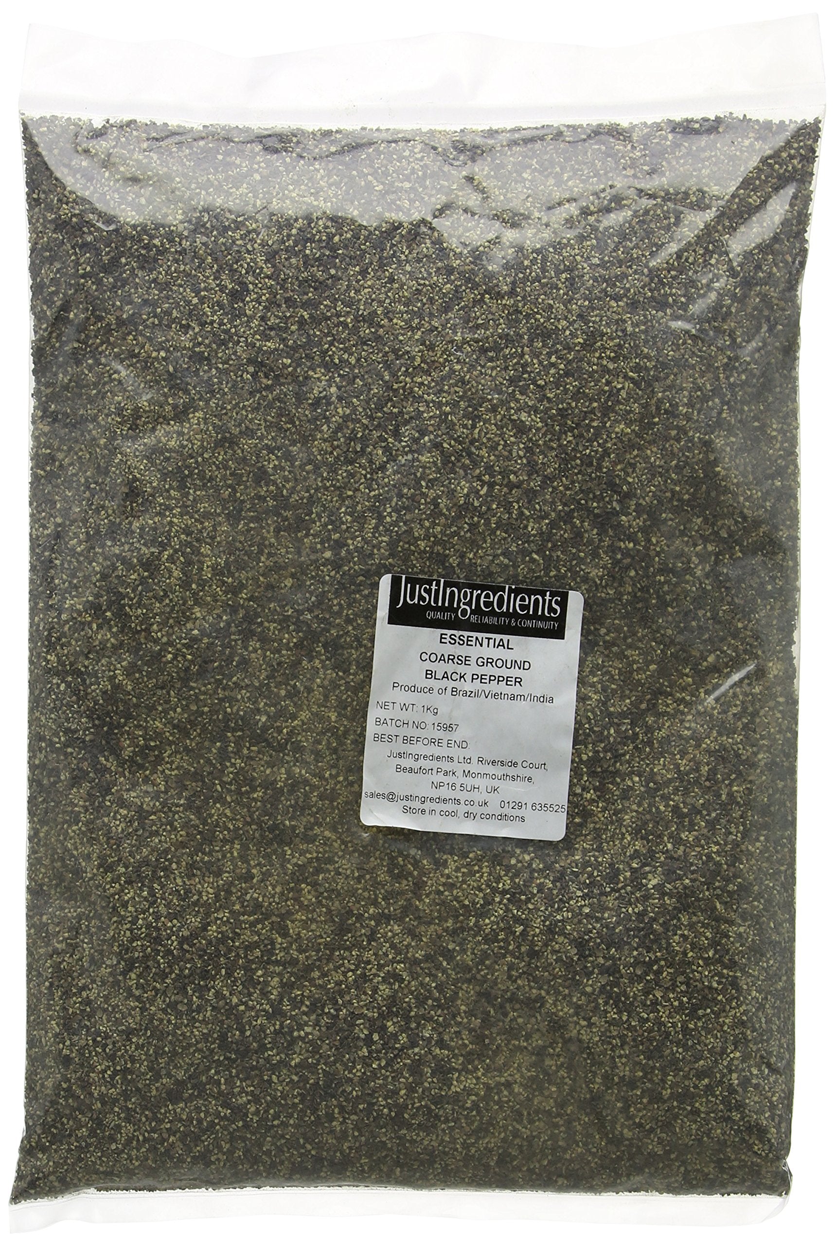 JustIngredients - Black Pepper Coarse Ground 1kg