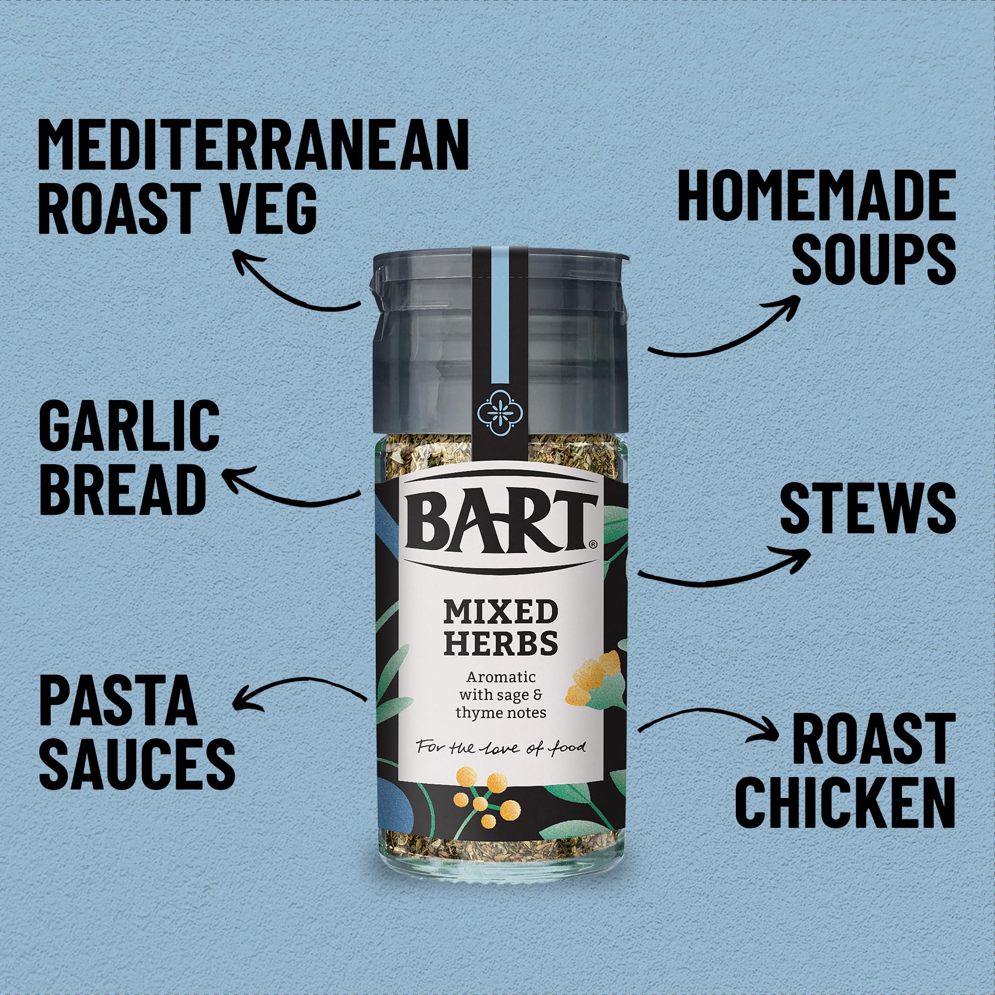 BART Essential Herbs Bundle - Thyme, Oregano, Basil, Parsley, Mixed Herbs & Tarragon 7