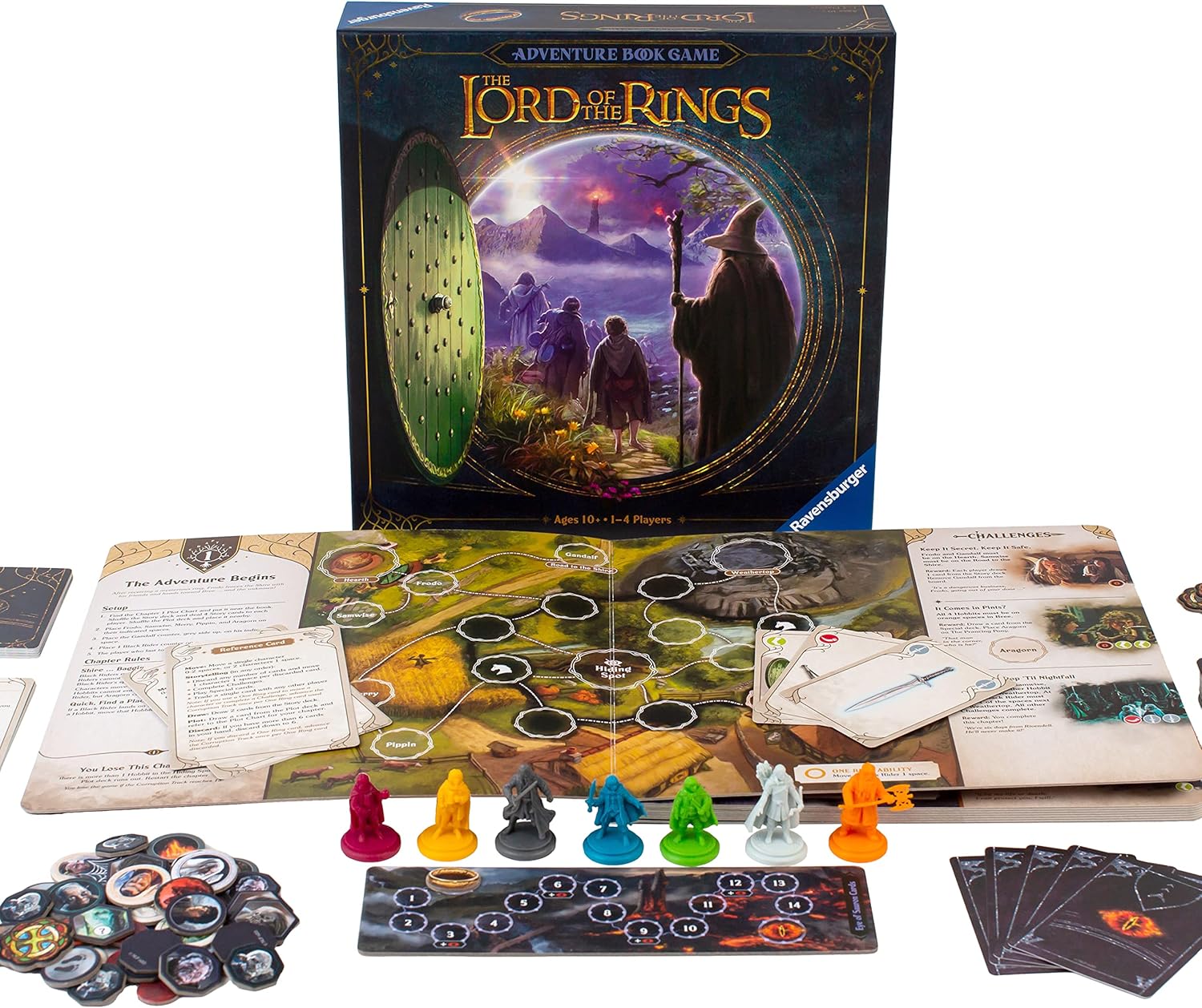 Ravensburger Lord of the Rings Adventure Book - Immersive Family Strategy Board Game 3