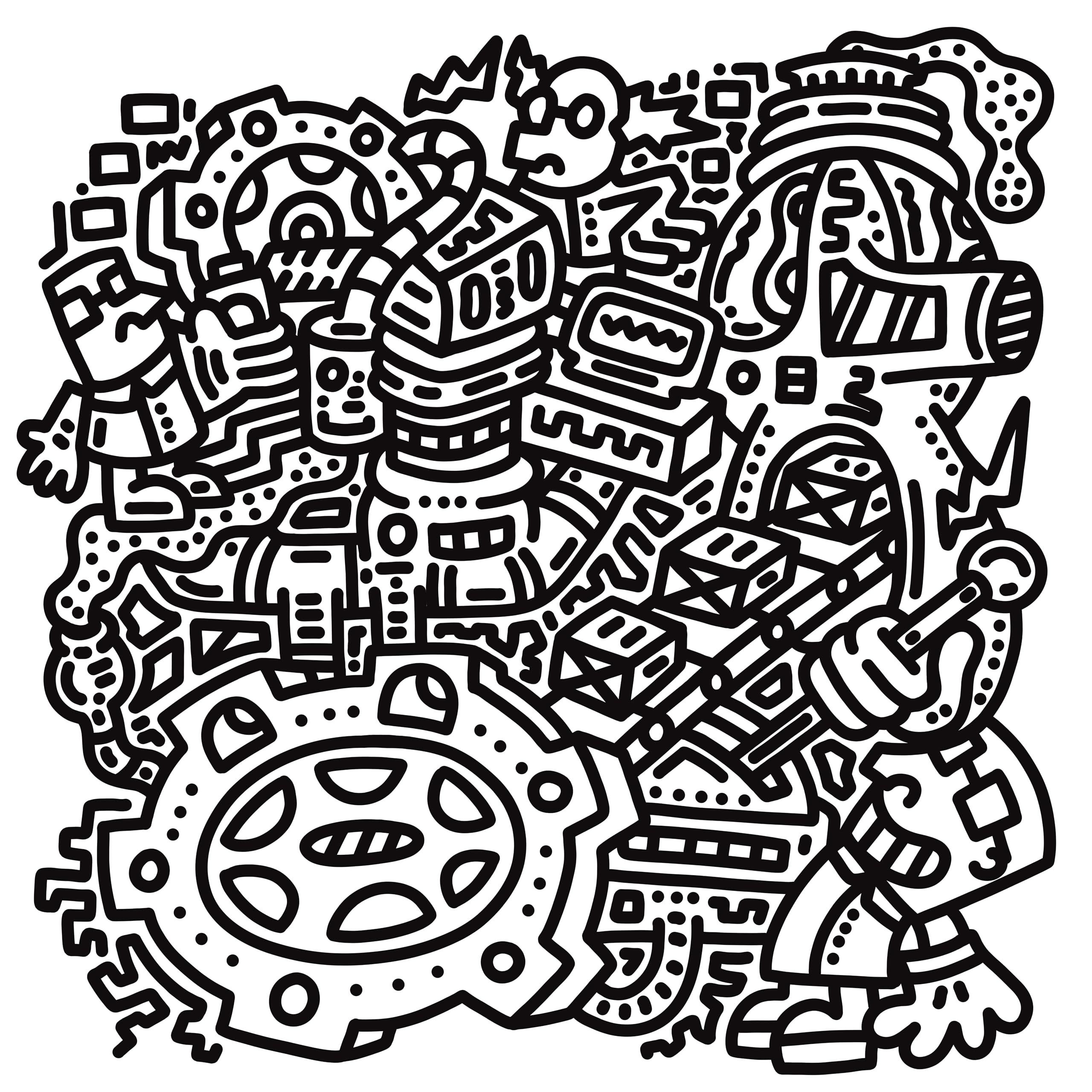 Bloomsbury DoodleLand: A Colouring Book by Mr Doodle | Paperback 3