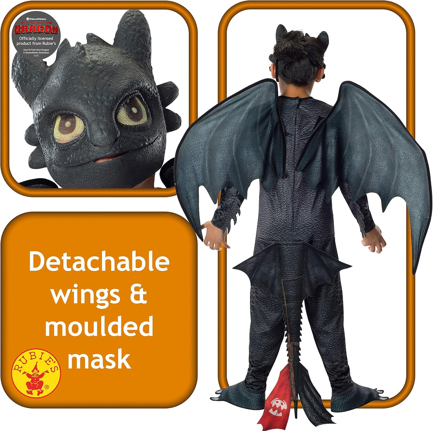 Rubie's Toothless Night Fury Costume - Medium 7