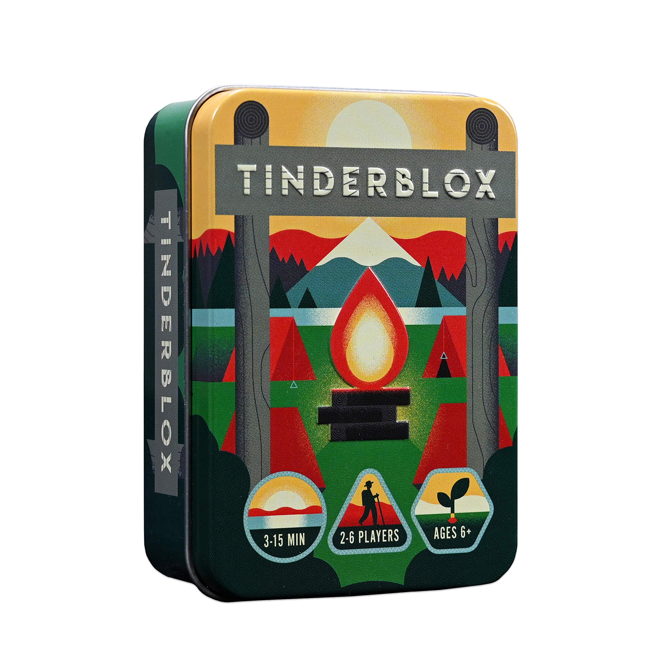 Alley Cat Games Tinderblox (Day) Dexterity Stacking Game in Portable Tin 3