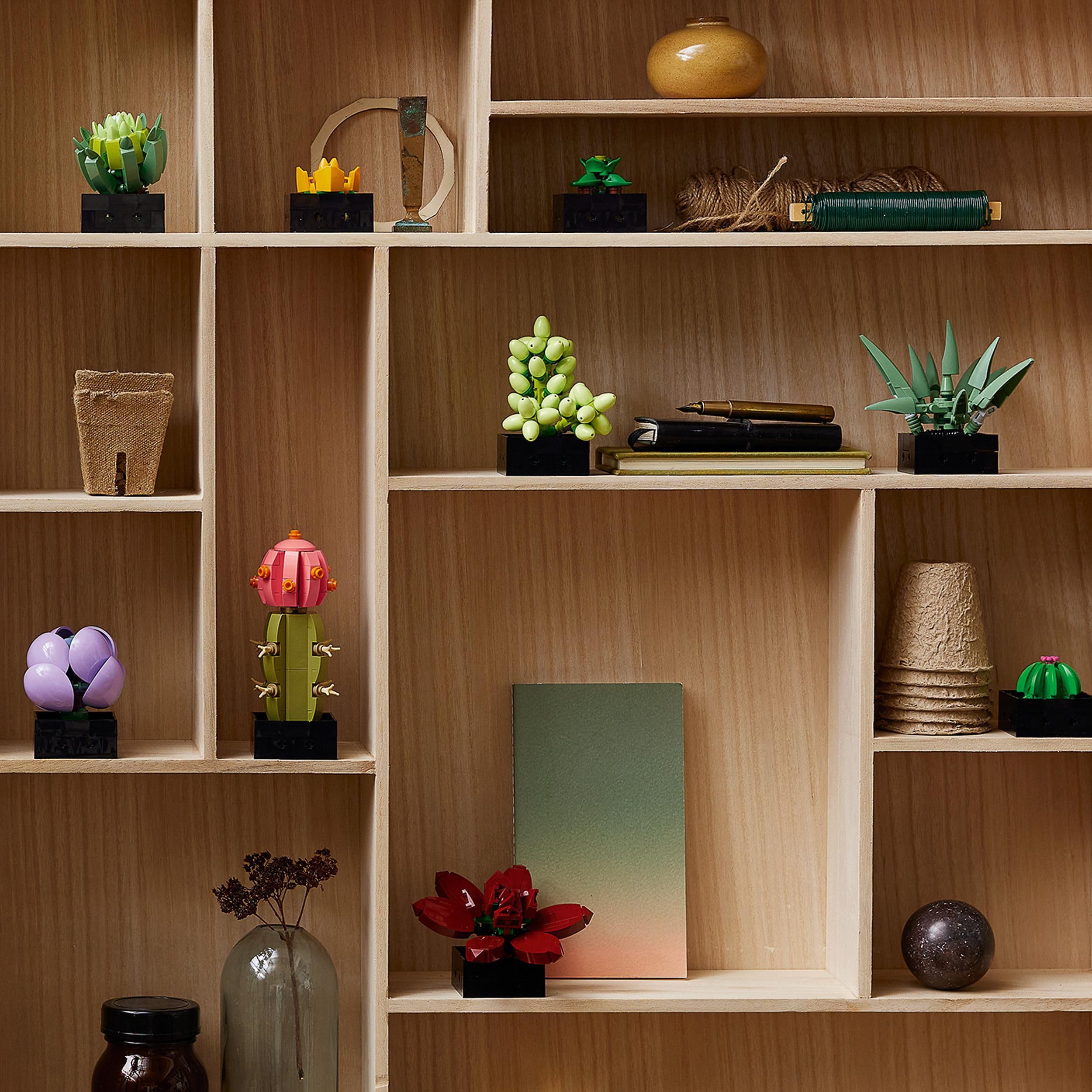 LEGO 10309 Icons Succulents Set - Artificial Plants for Adults, Home Décor & Building 10