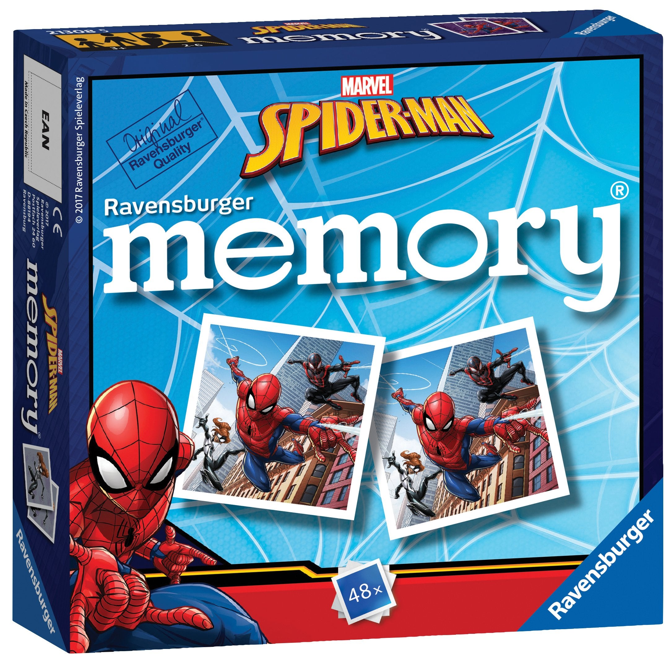 Ravensburger Marvel Spiderman Mini Memory Game - Matching Card Game for Kids