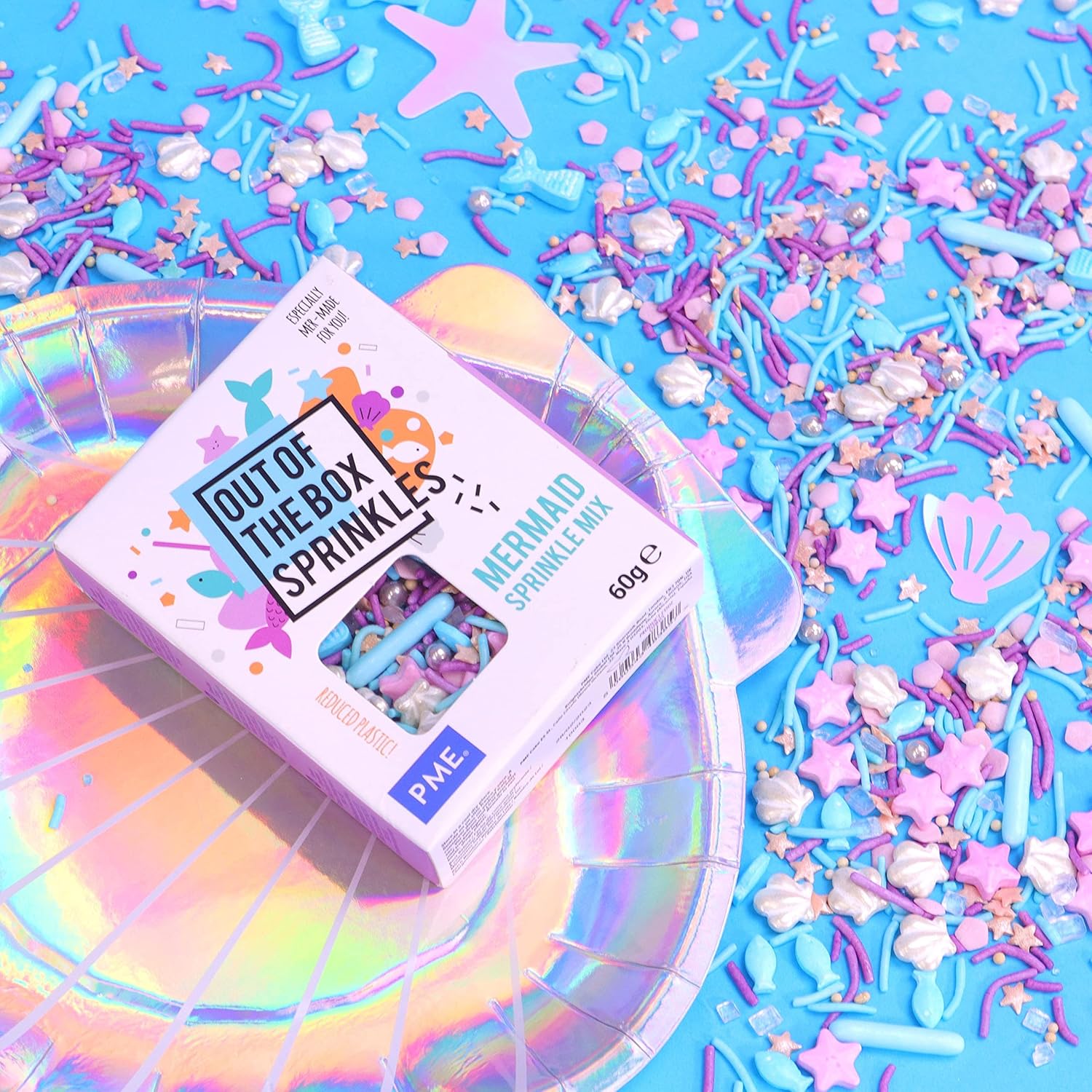 PME Mermaid Sprinkles Mix - Out of the Box Baking Decoration 5