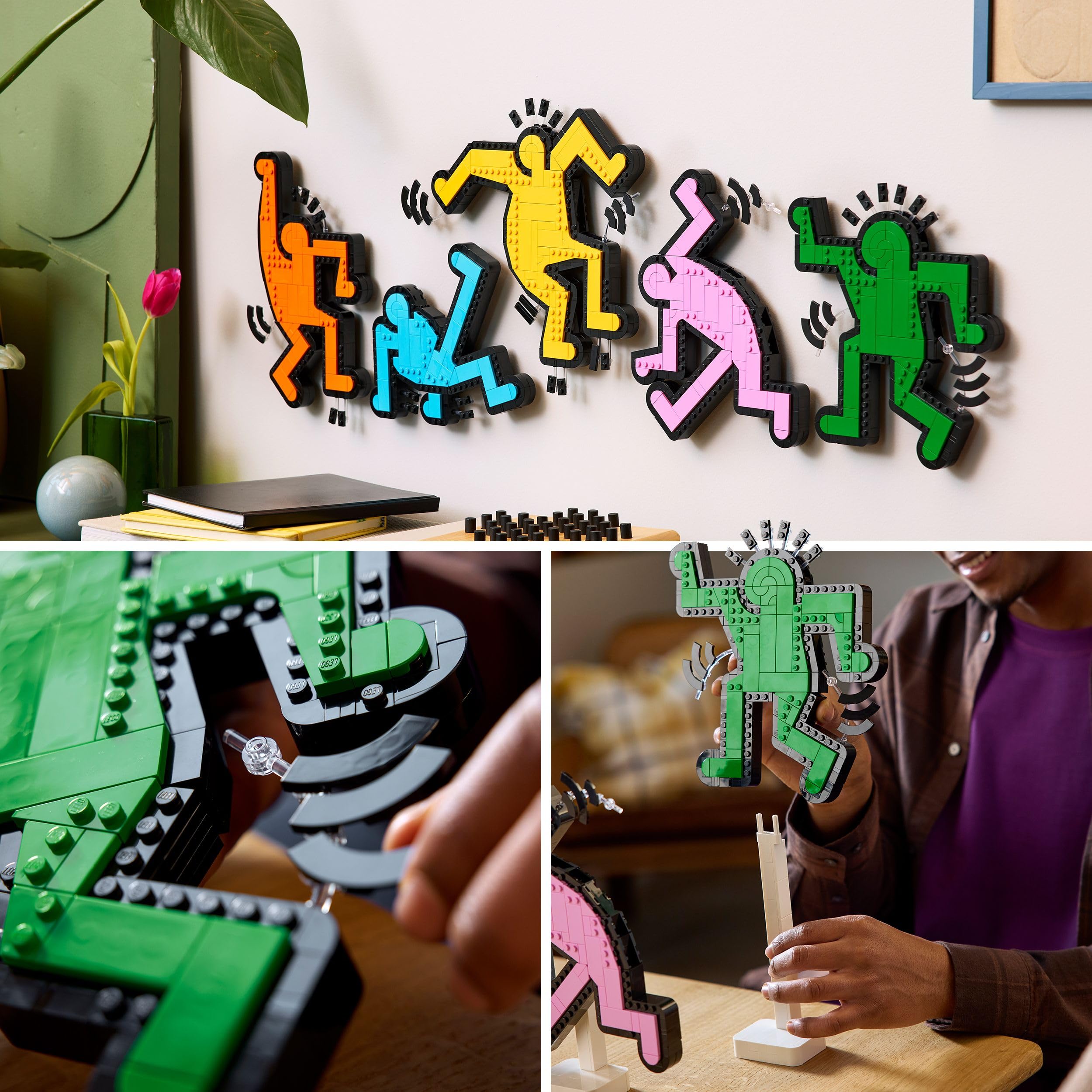 LEGO Art Keith Haring – Dancing Figures - DIY Wall Art Building Set for Adults 5