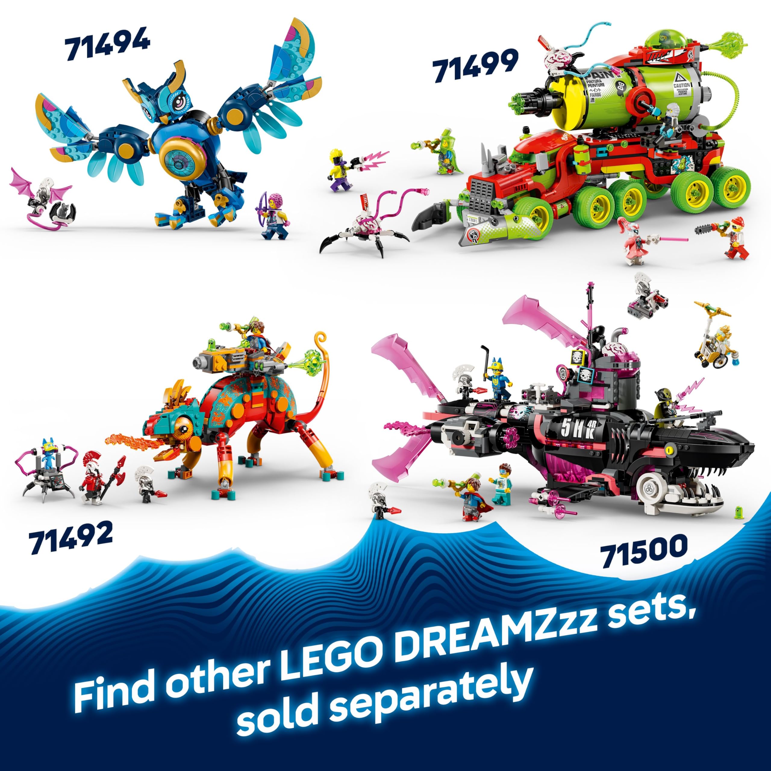 LEGO DREAMZzz 2in1 Mateo vs. Cyber Brain Mech - Modular Robot Toy for 8+ Year Old Boys & Girls - Rebuilds into a Scorpion Figure - incl. a Minifigure and a Dreamling - Creative Gift Idea 71495 7