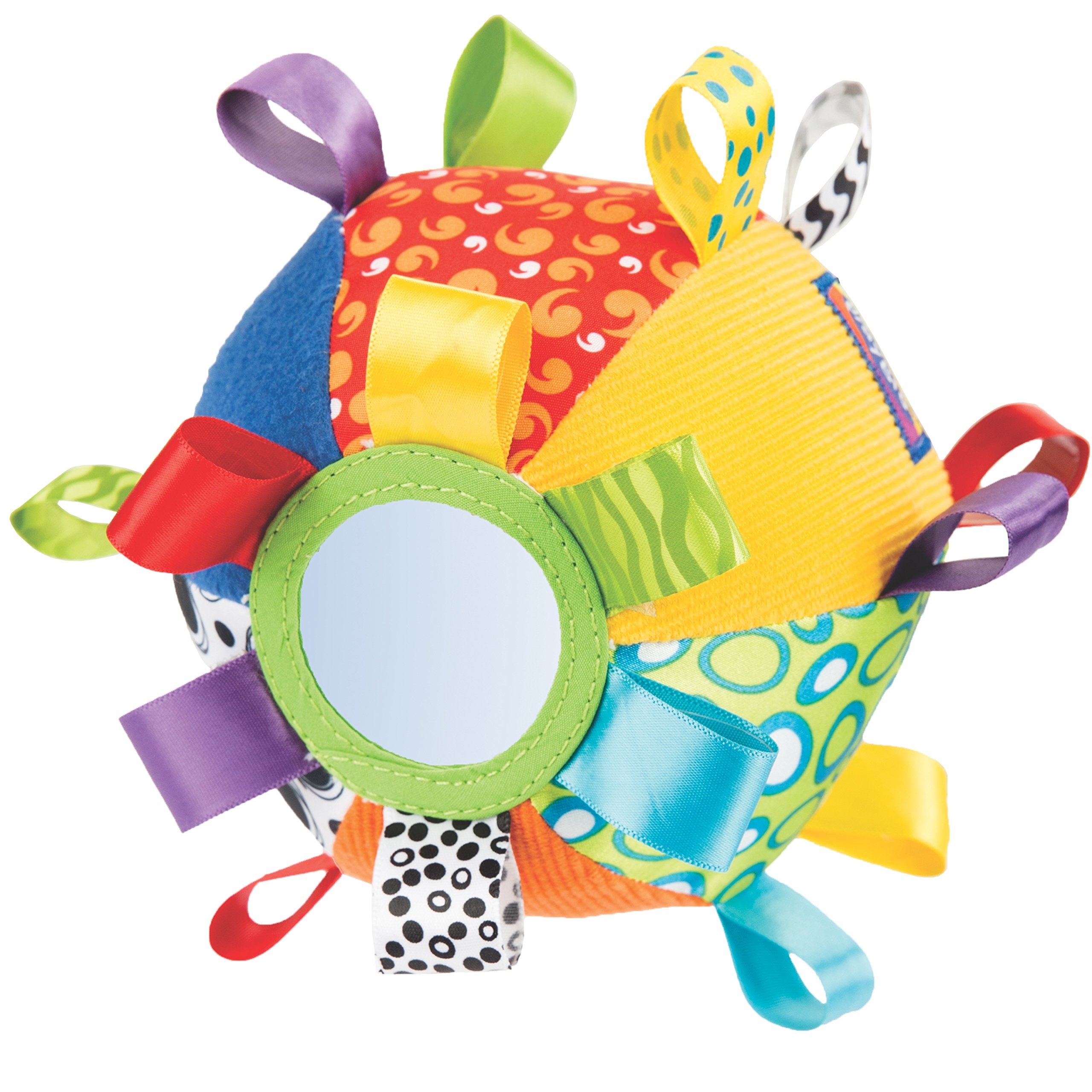 Playgro Kick & Play Loopy Loops Ball - Sensory Development Toy for Babies | Multicolour