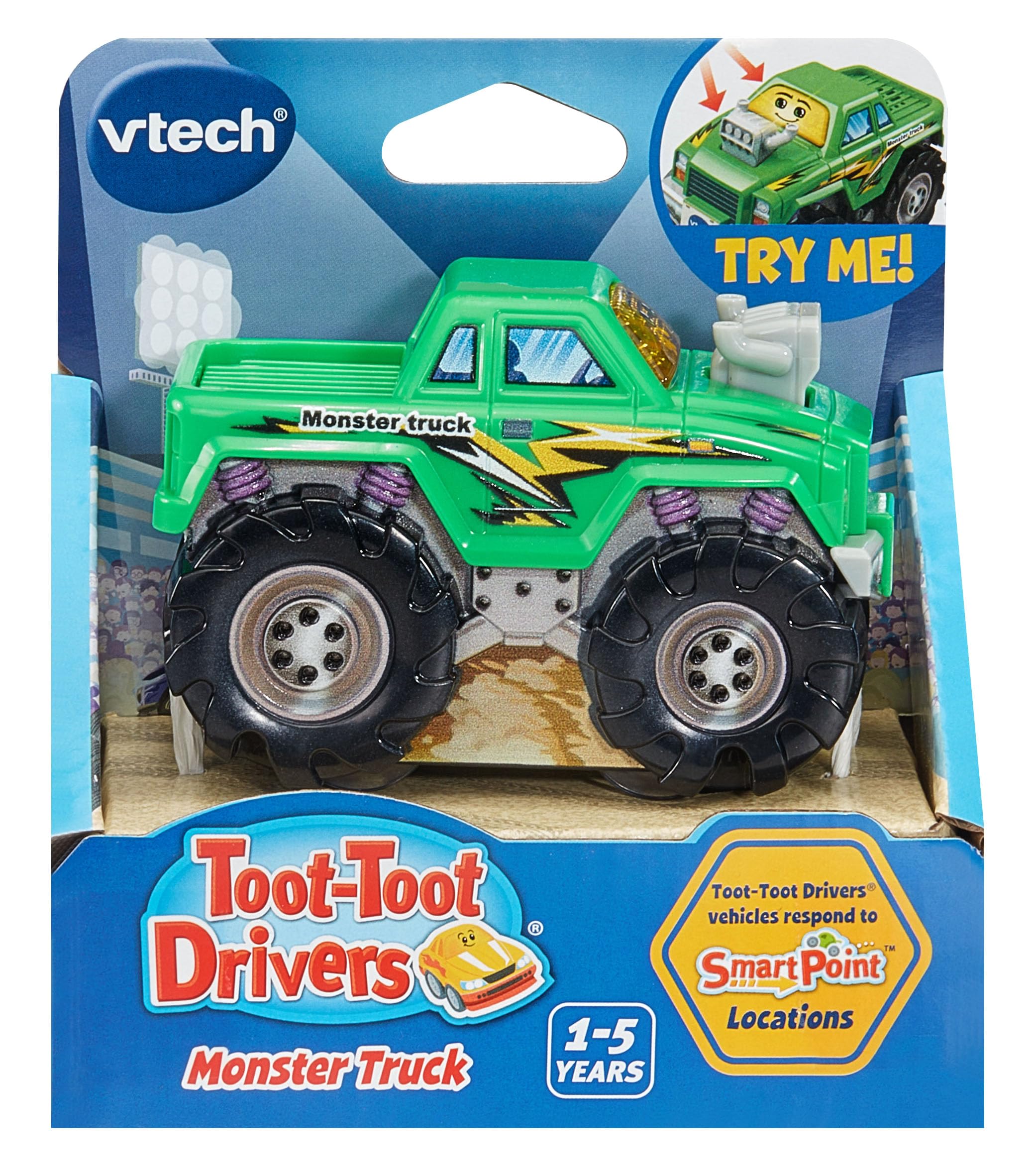 VTech Toot-Toot Drivers Monster Truck - Interactive Light-Up Vehicle with Music & Sounds for Toddlers 5