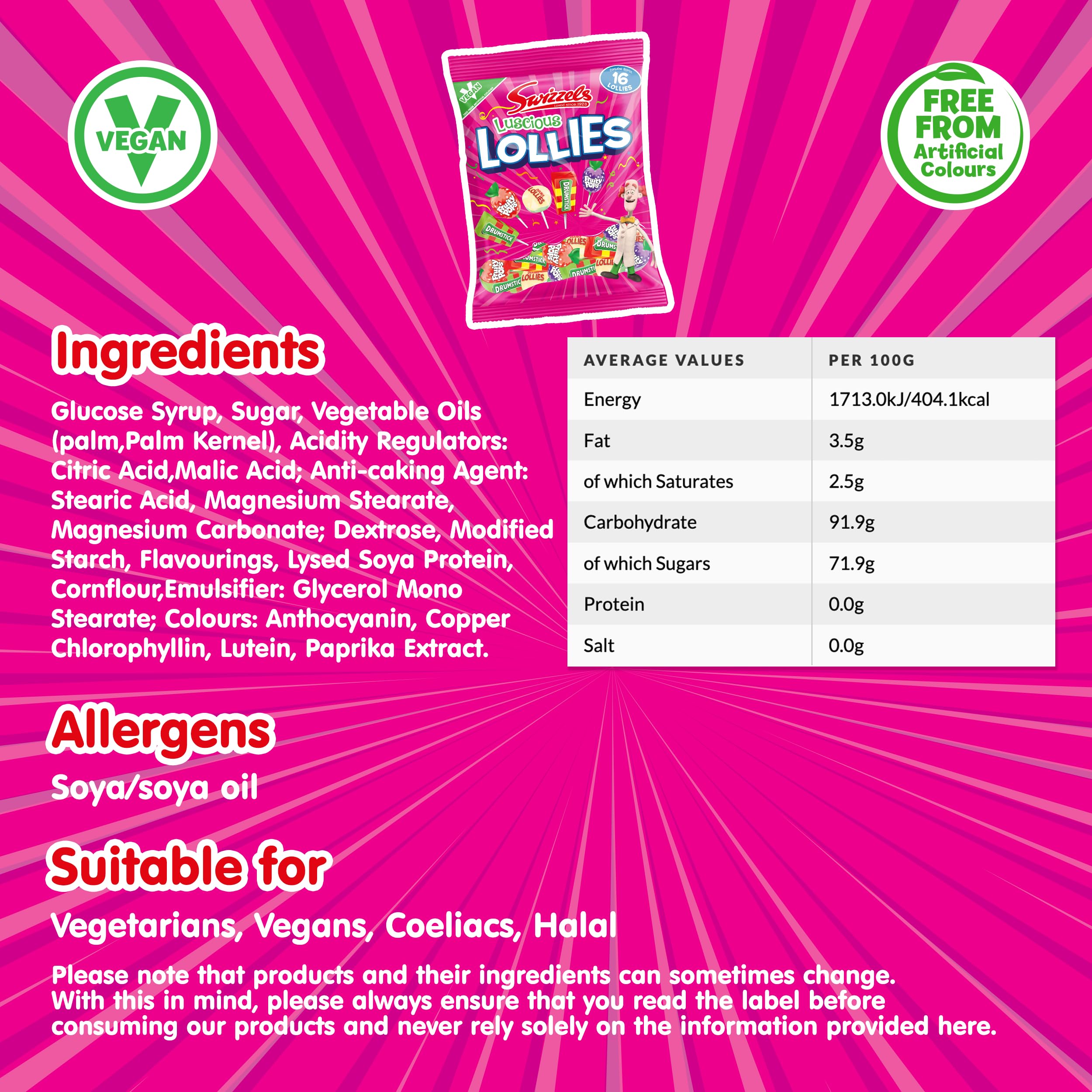 Swizzels Luscious Lollies 354g 3