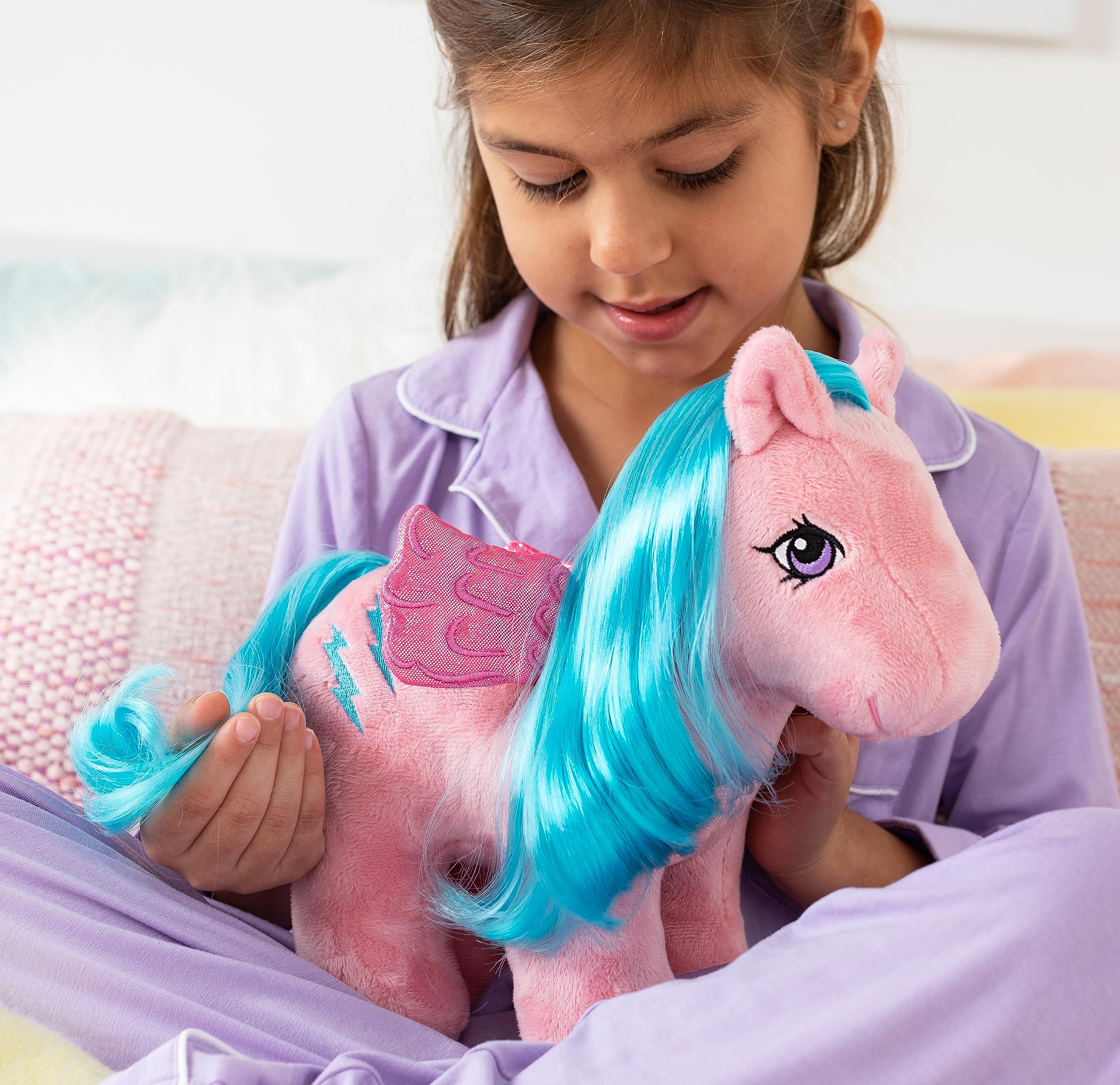 Mein kleines Pony – Retro-Plüsch-Glühwürmchen zum 40. Jahrestag – Vintage-Sammel-Einhorn-Pony für Kinder ab 3 Jahren 4