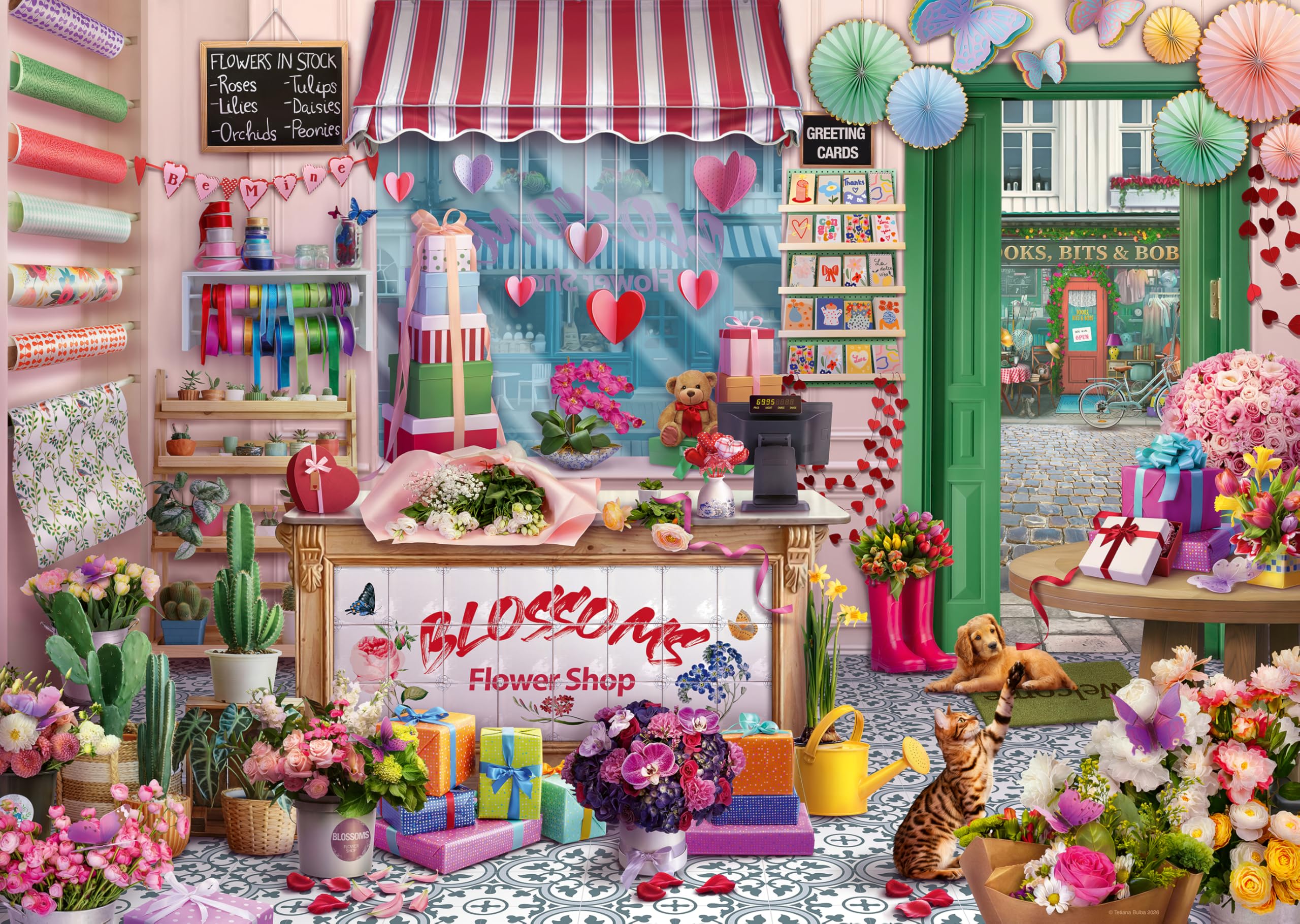 Ravensburger Blossoms Flower Shop Jigsaw Puzzle - 1000 Pieces, 70 x 50cm
